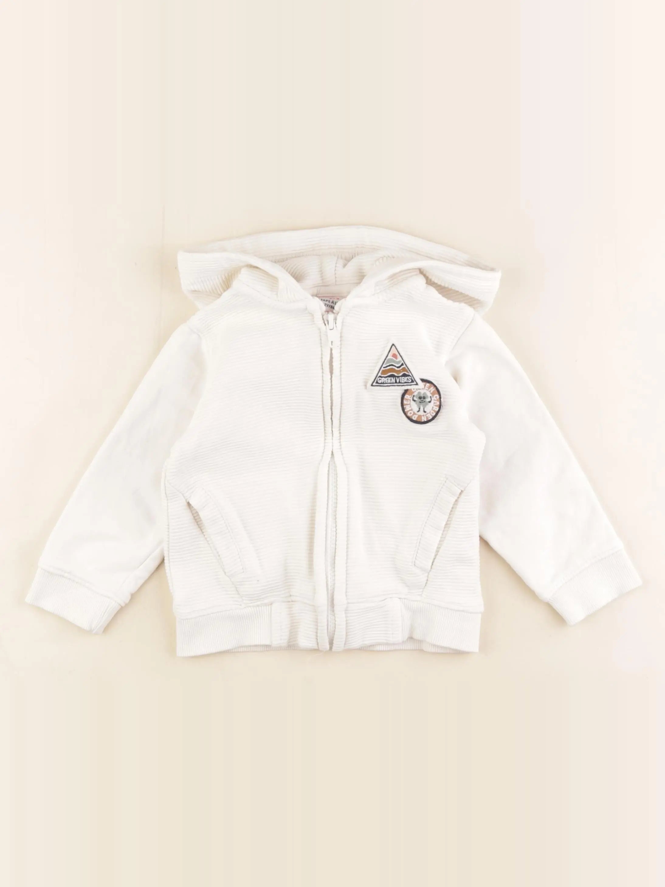 Tape à l'oeil - sweat blanc - 2 ans