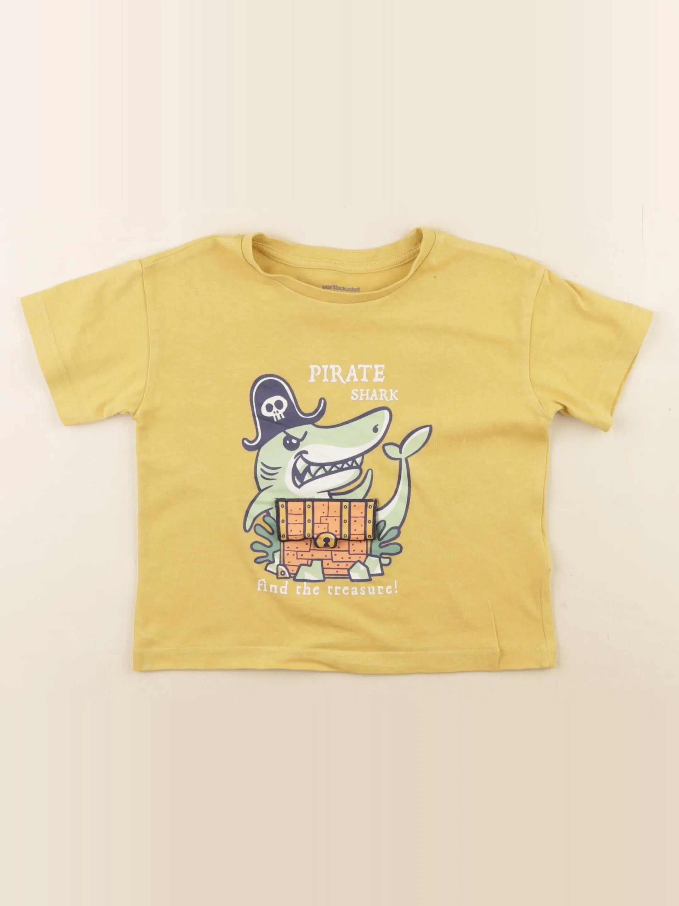 Vertbaudet - tee-shirt jaune - 3 ans