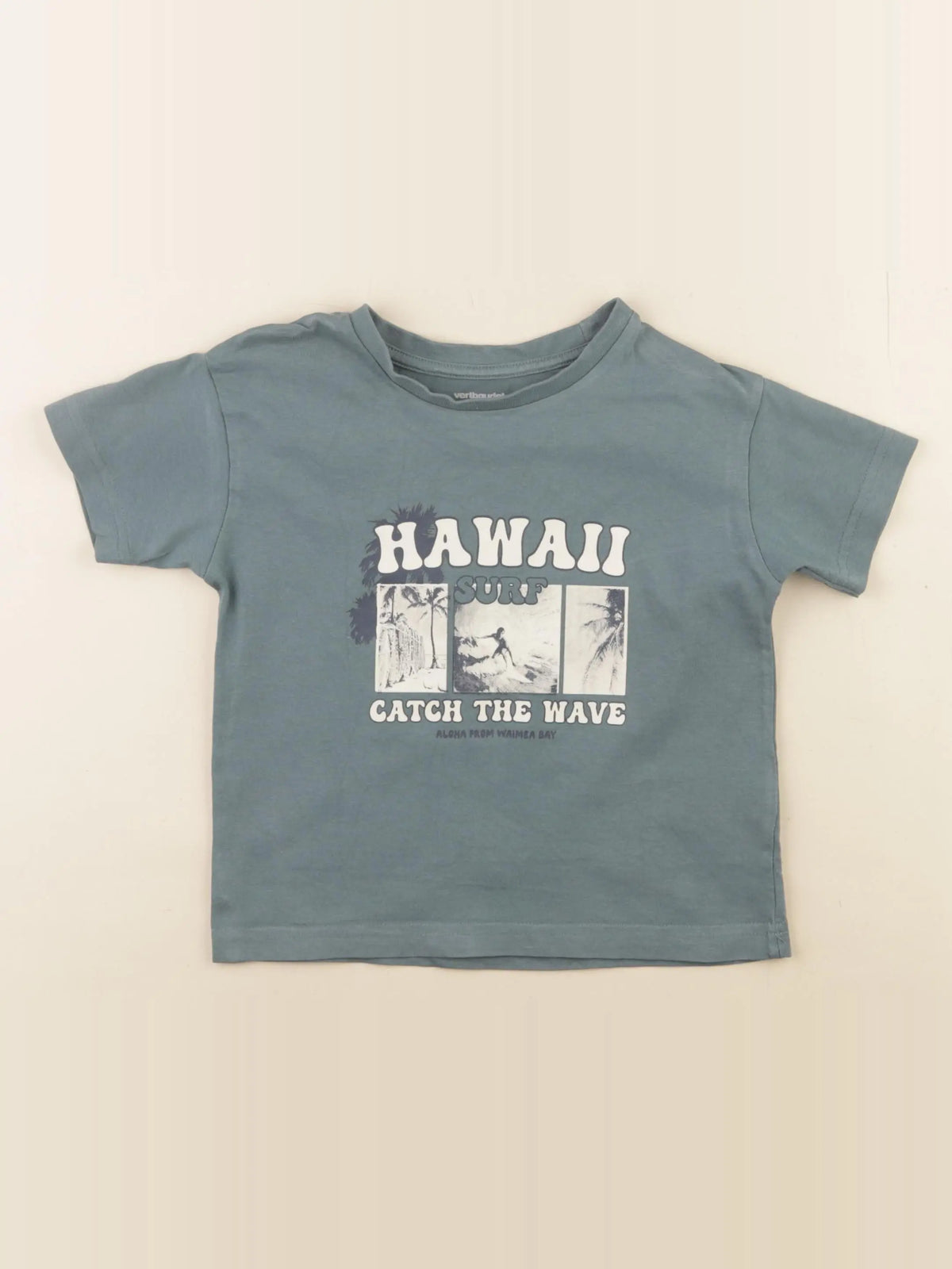 Vertbaudet - tee-shirt vert - 3 ans