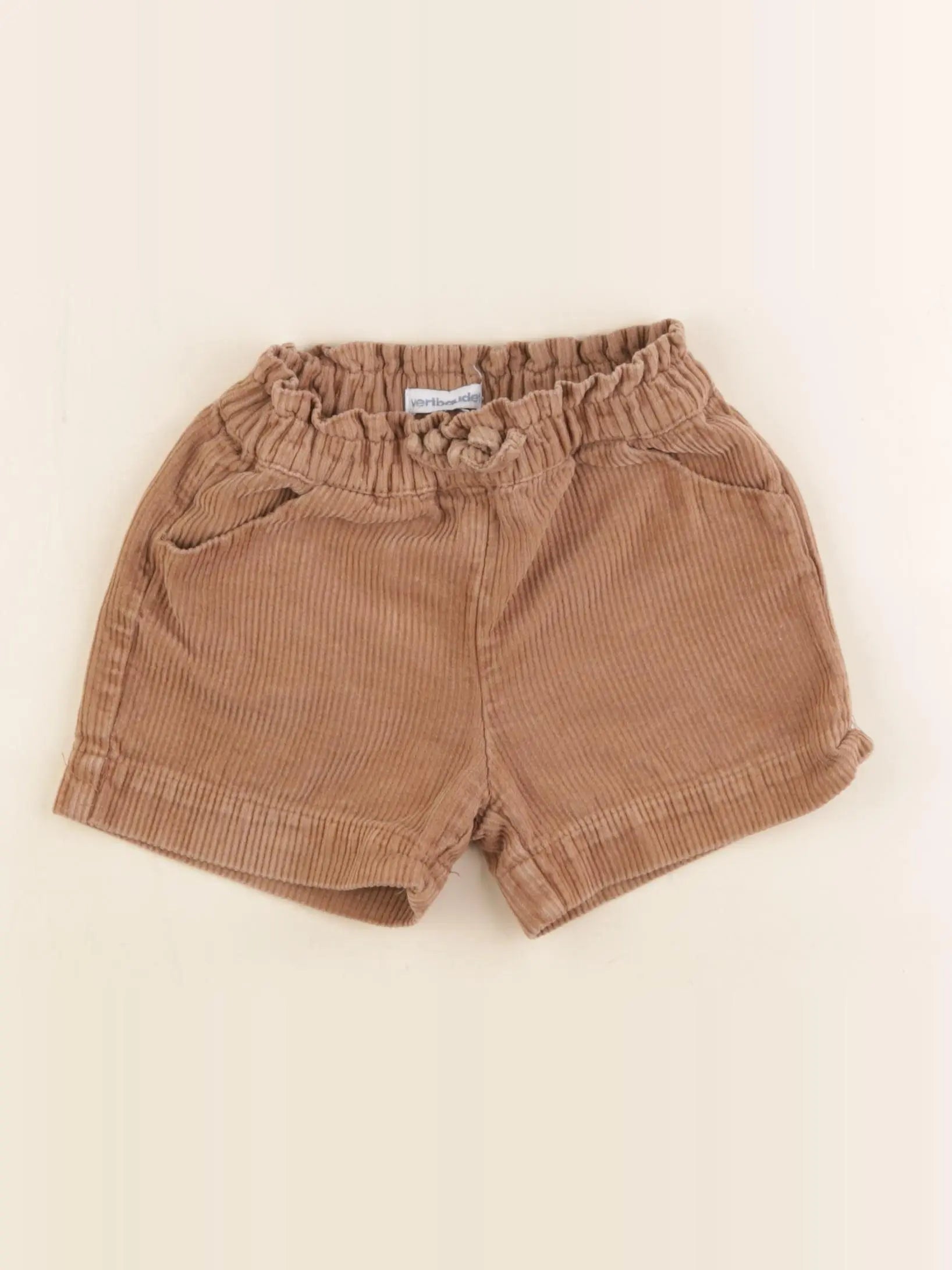 Vertbaudet - short marron - 2 ans