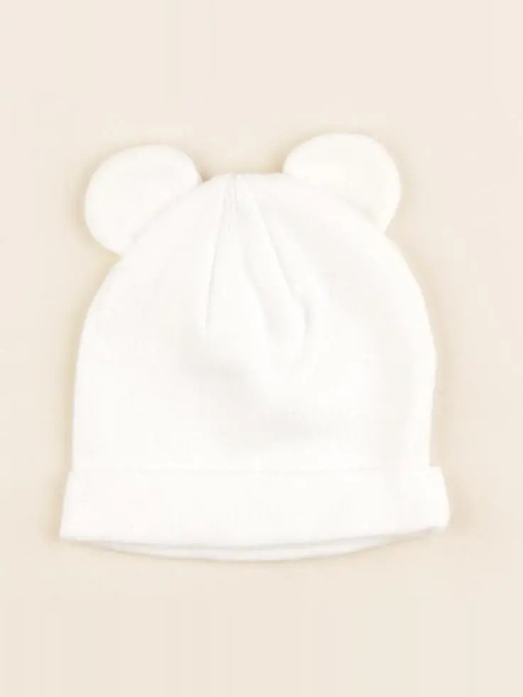 Vertbaudet - bonnet blanc - 0/1 mois