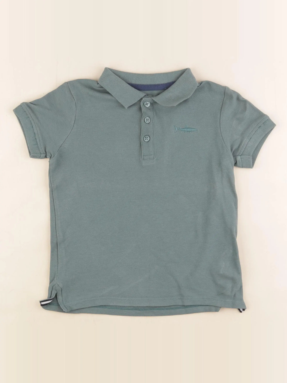 Vertbaudet - polo vert - 5 ans