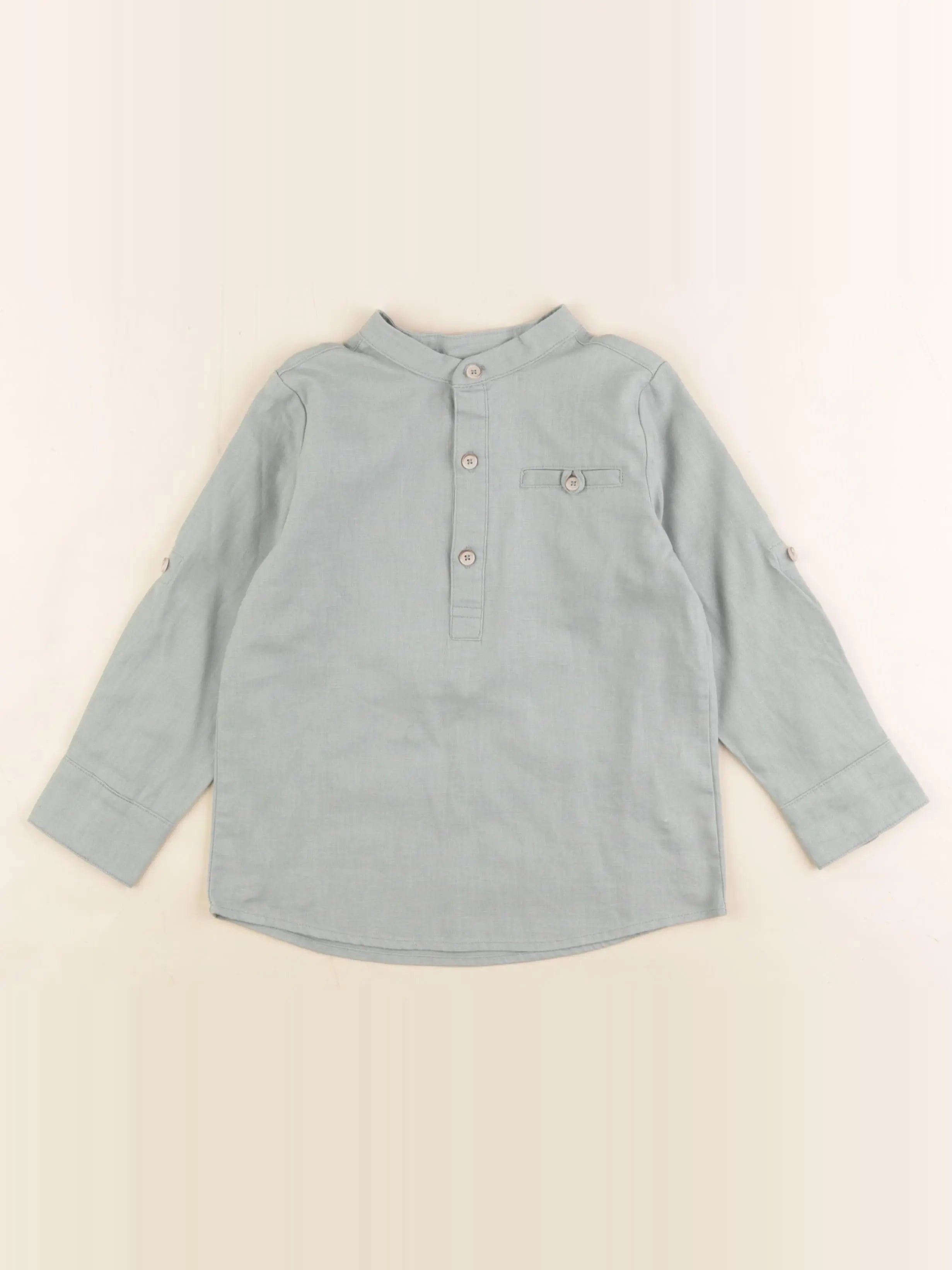 Vertbaudet - chemise vert - 4 ans