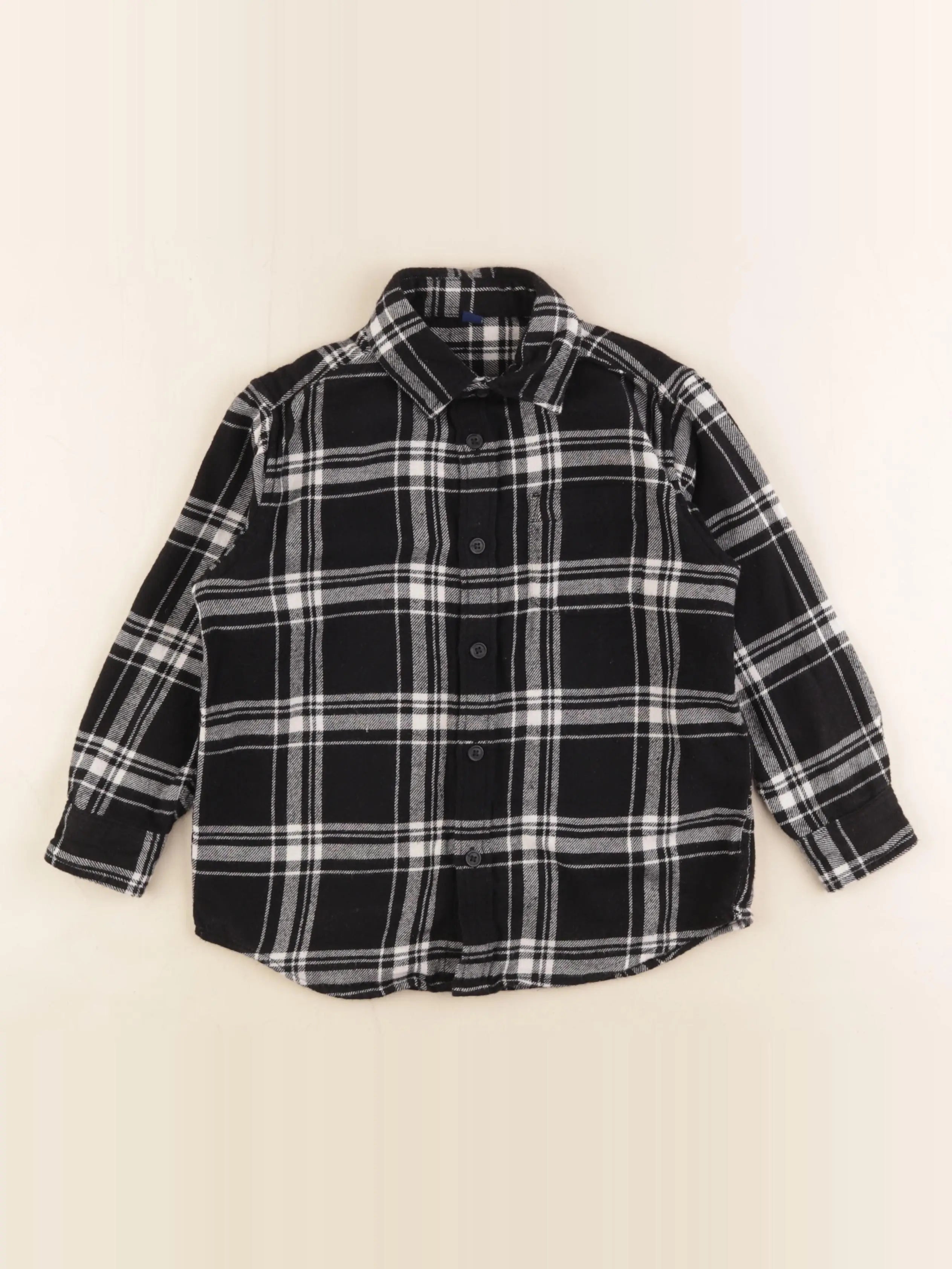 Uniqlo - chemise noir - 3/4 ans