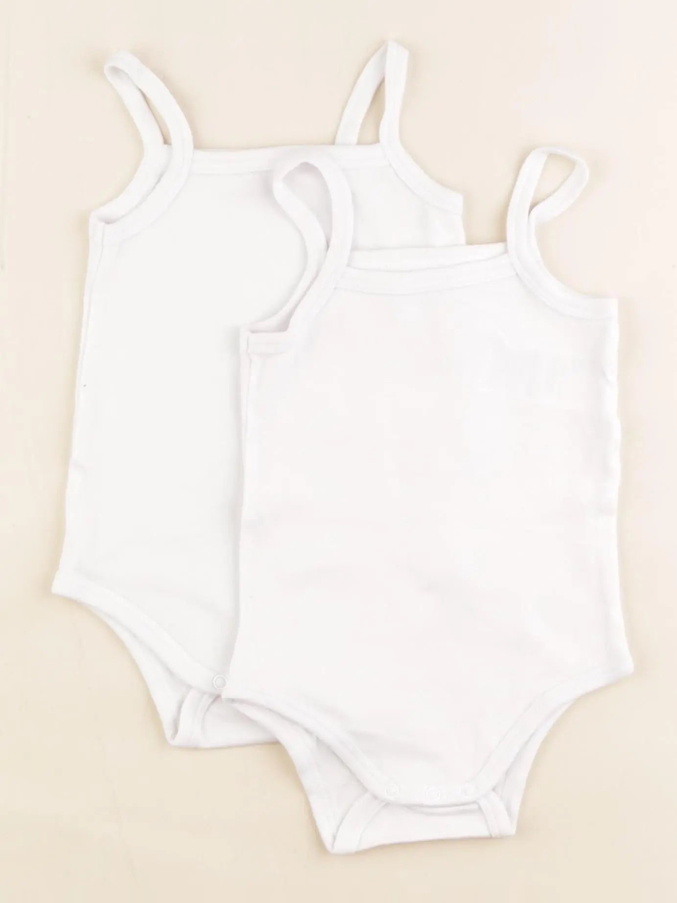 Vertbaudet - lot de 2 bodies en coton blanc - 9 mois