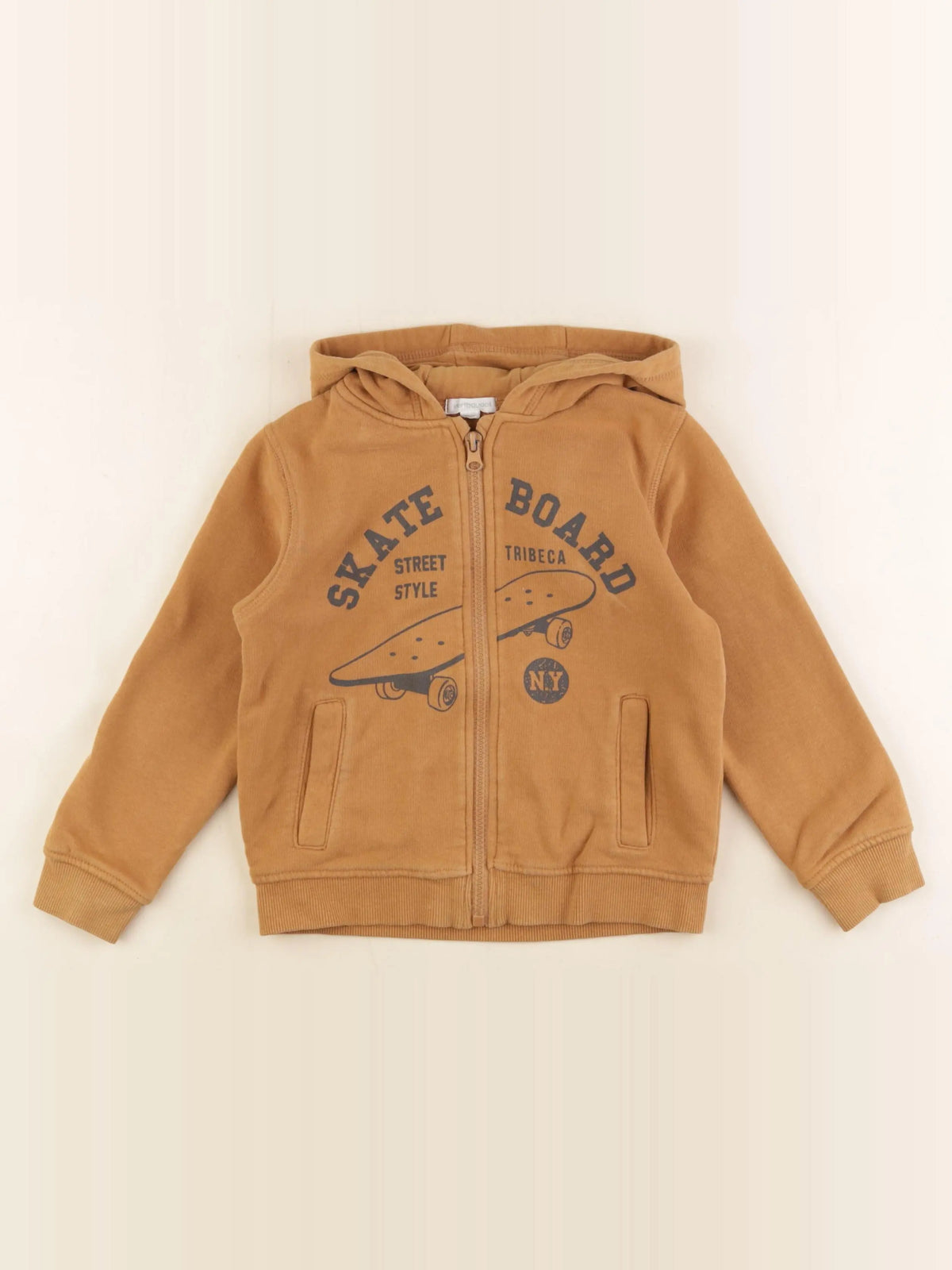 Vertbaudet - sweat marron - 5 ans