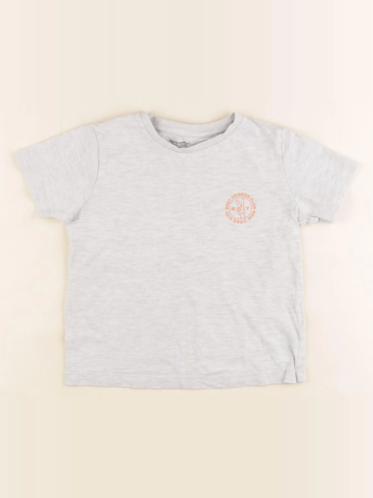 Vertbaudet - tee-shirt gris - 5 ans