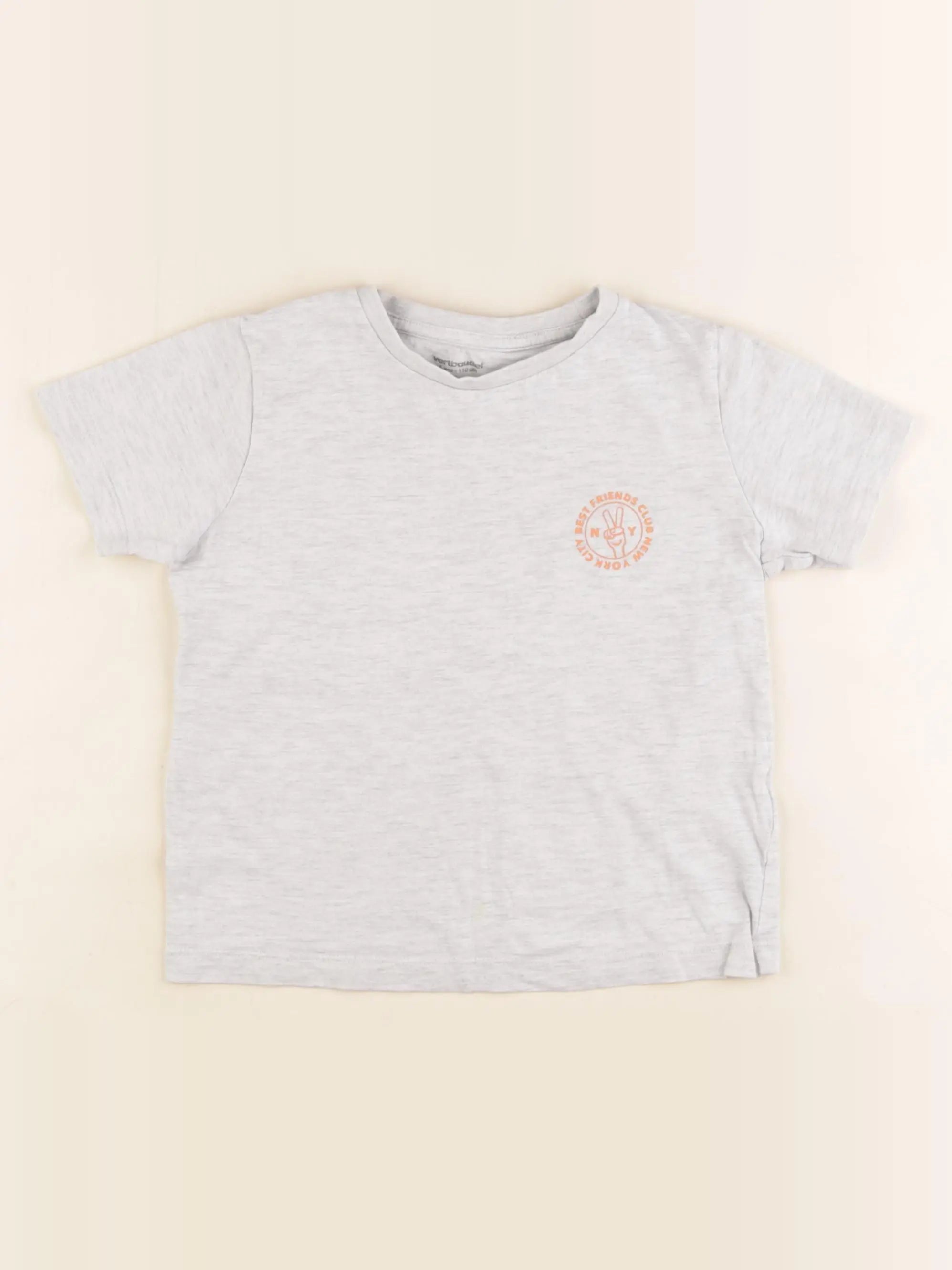 Vertbaudet - tee-shirt gris - 5 ans