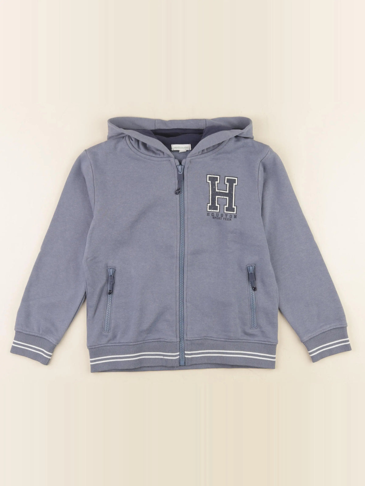 Vertbaudet - sweat bleu - 8 ans