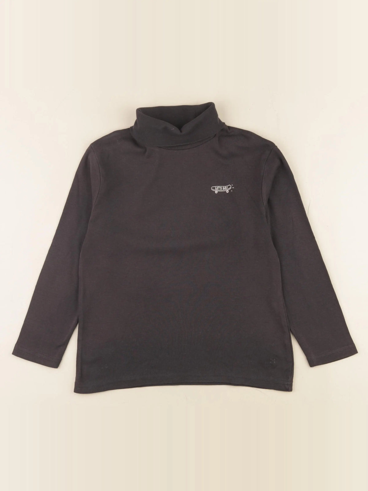 Vertbaudet - sous-pull marron - 8 ans