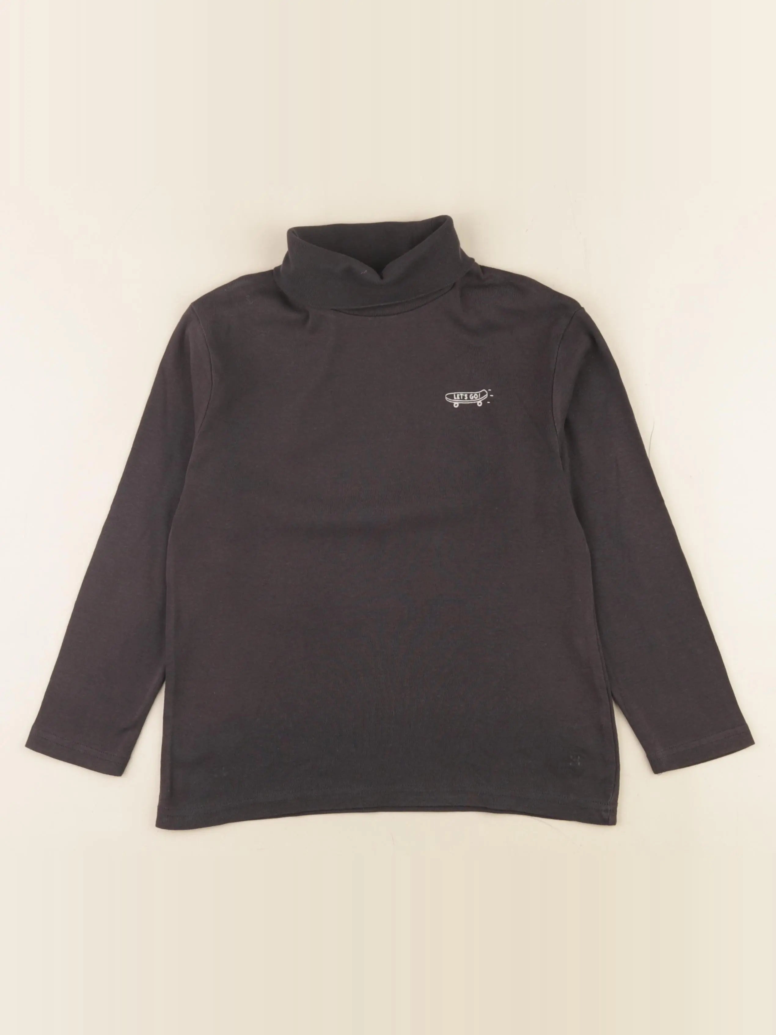 Vertbaudet - sous-pull marron - 8 ans