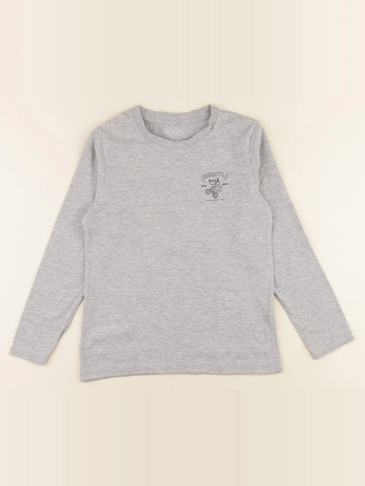 Vertbaudet - tee-shirt gris - 8 ans