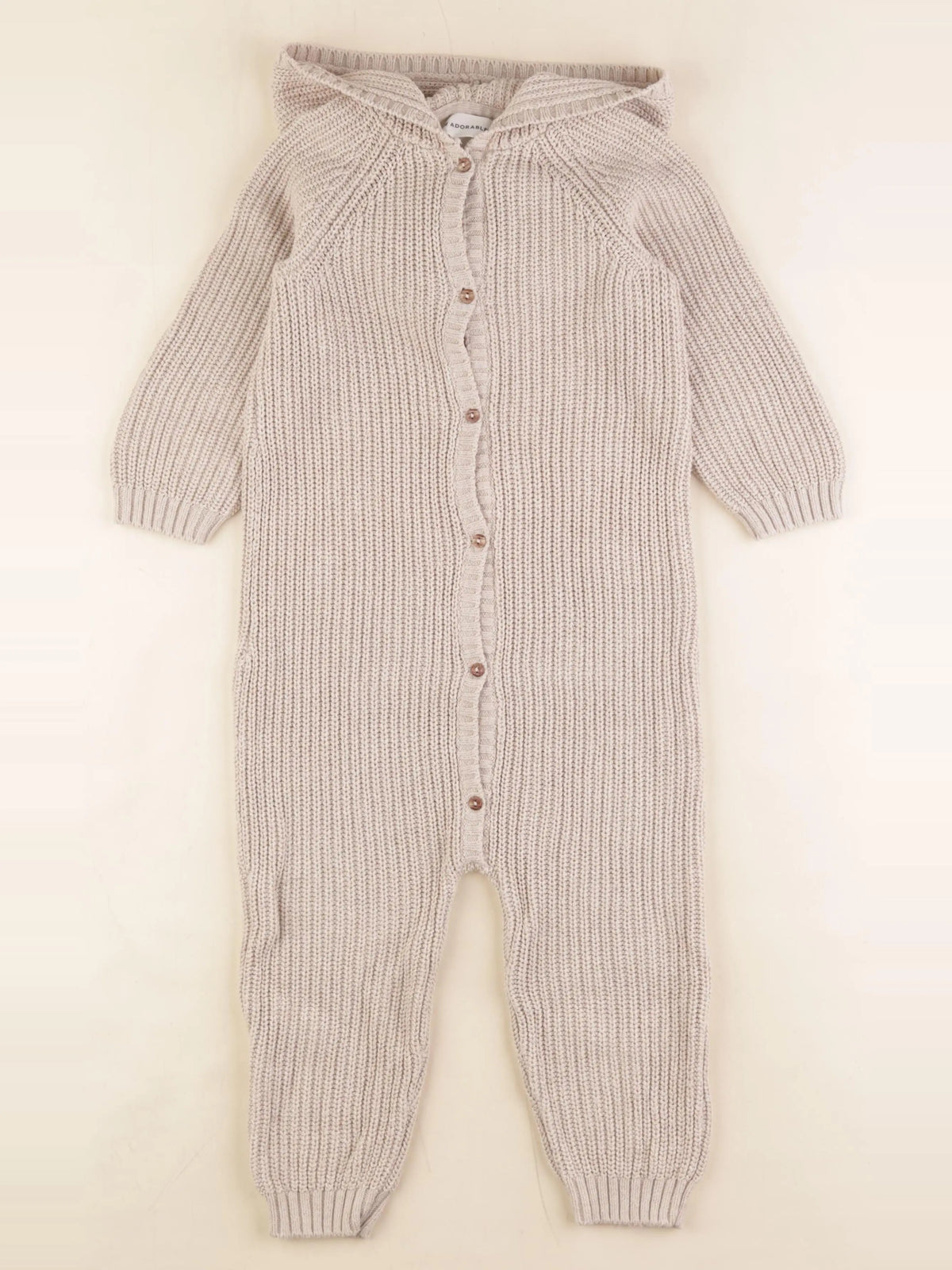 H&M - combinaison beige - 18/24 mois