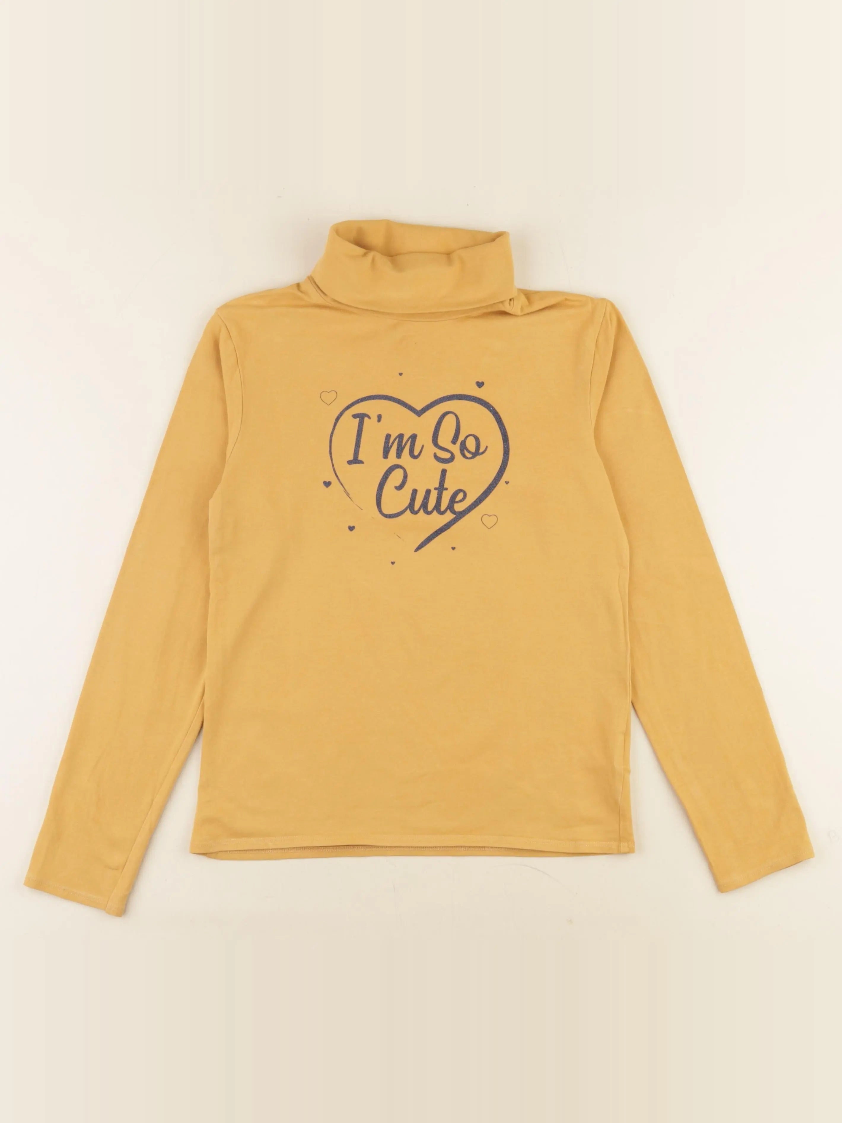 Vertbaudet - sous-pull jaune - 10 ans