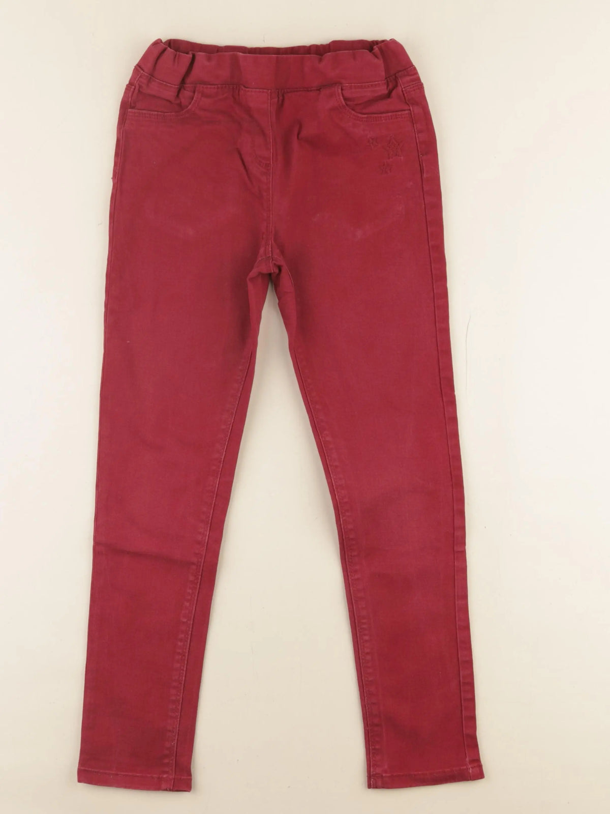 Vertbaudet - legging rouge - 10 ans