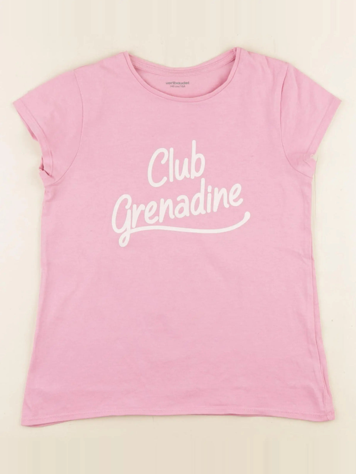 Vertbaudet - tee-shirt rose - 10 ans