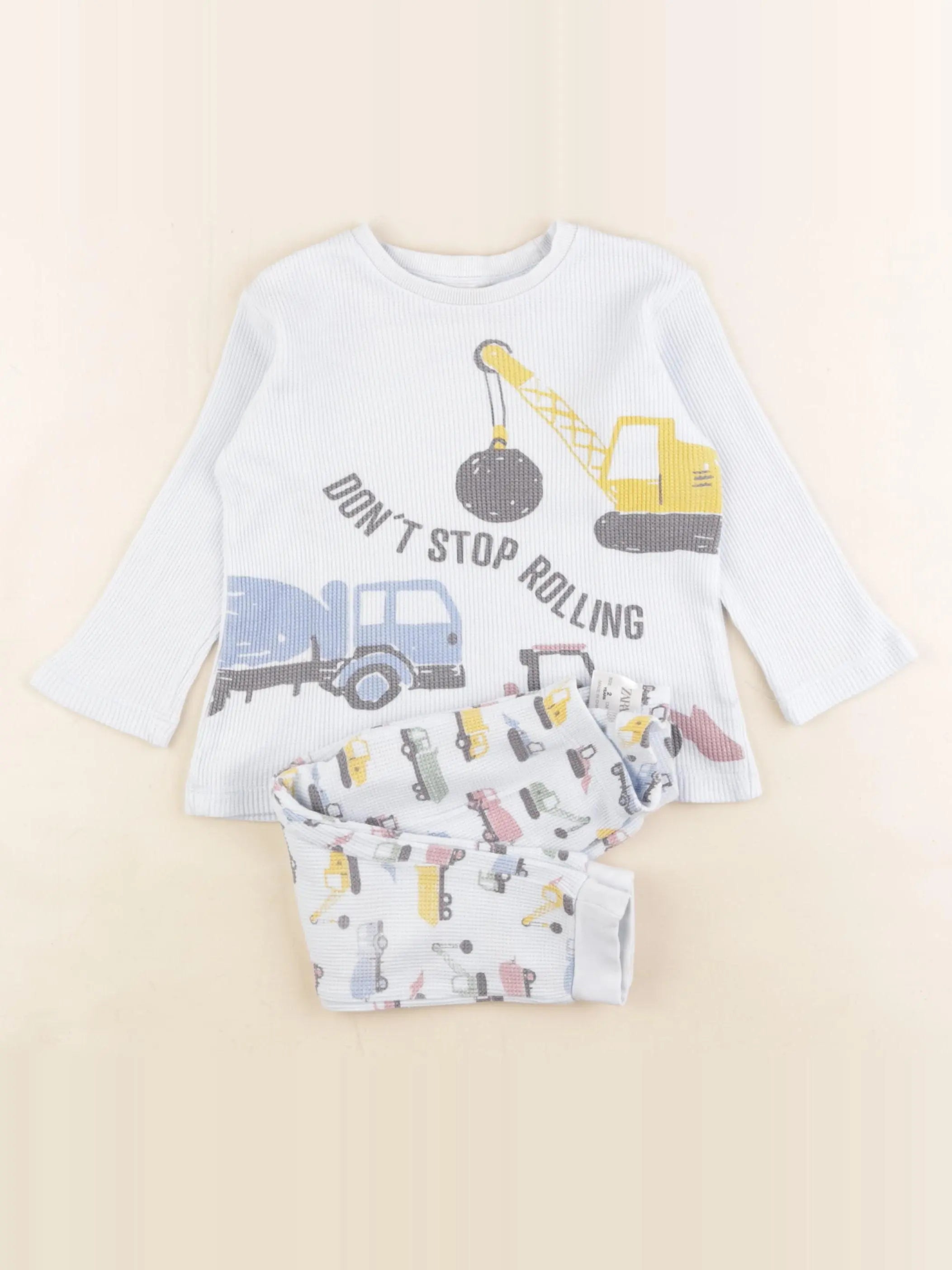 Zara - pyjama coton bleu - 2 ans