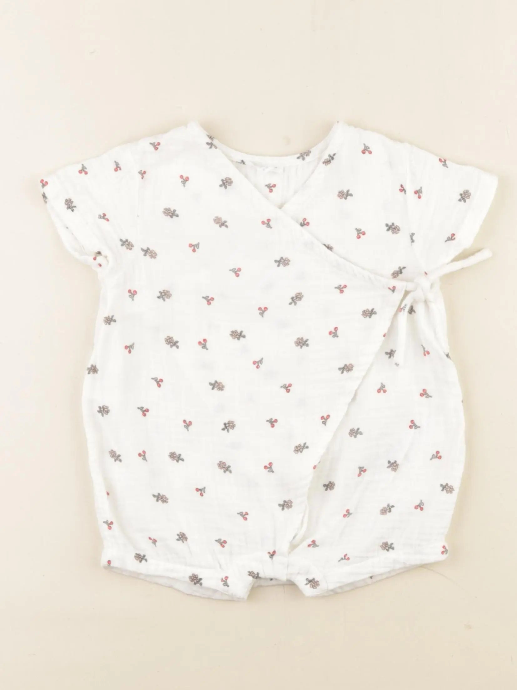 Vertbaudet - combinaison blanc - 9 mois