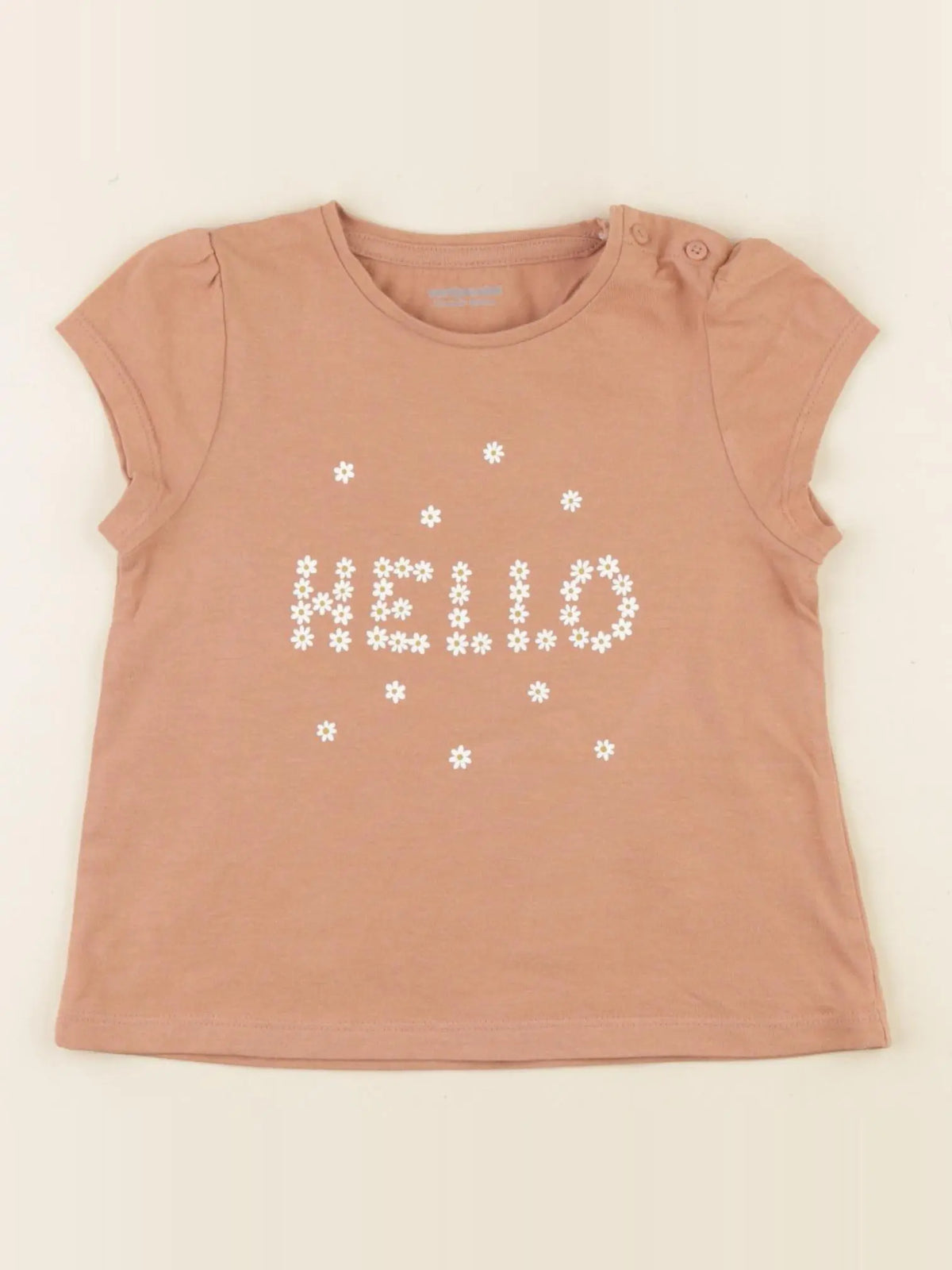 Vertbaudet - tee-shirt marron - 24 mois