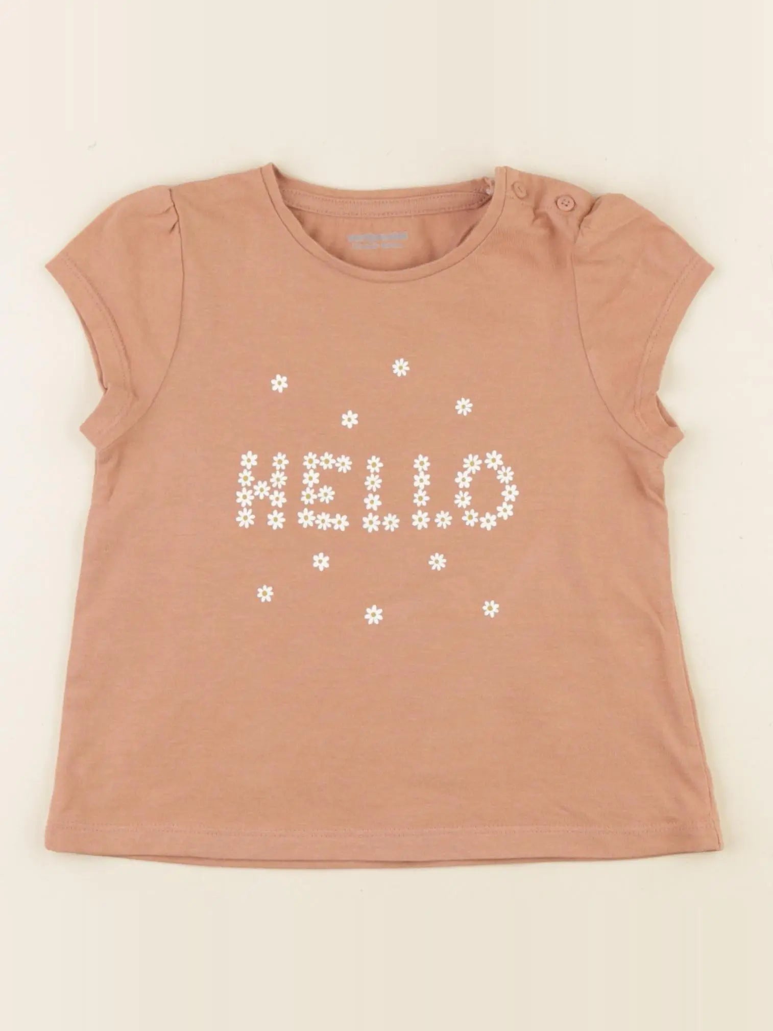 Vertbaudet - tee-shirt marron - 24 mois