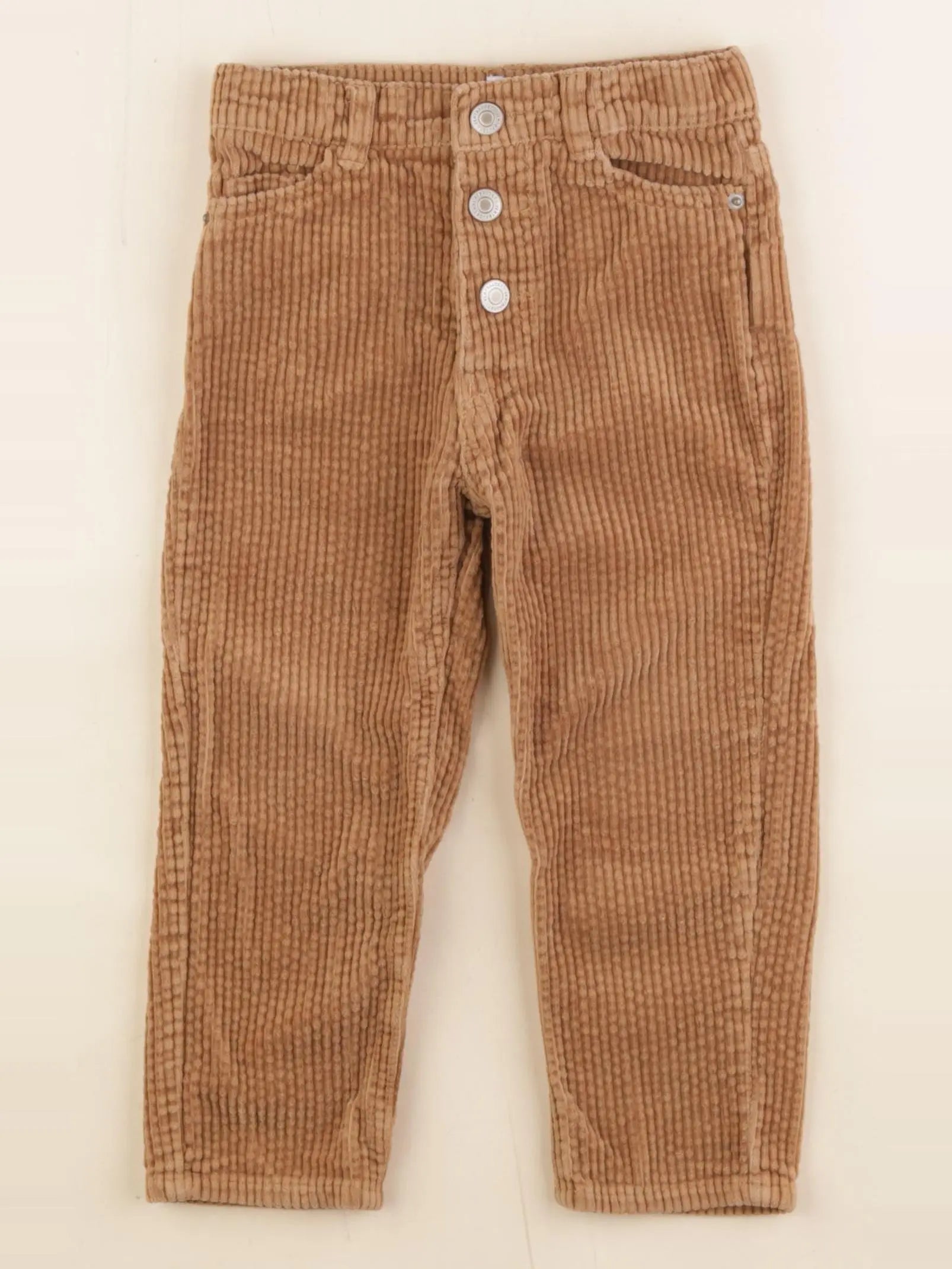 Vertbaudet - pantalon marron - 3 ans