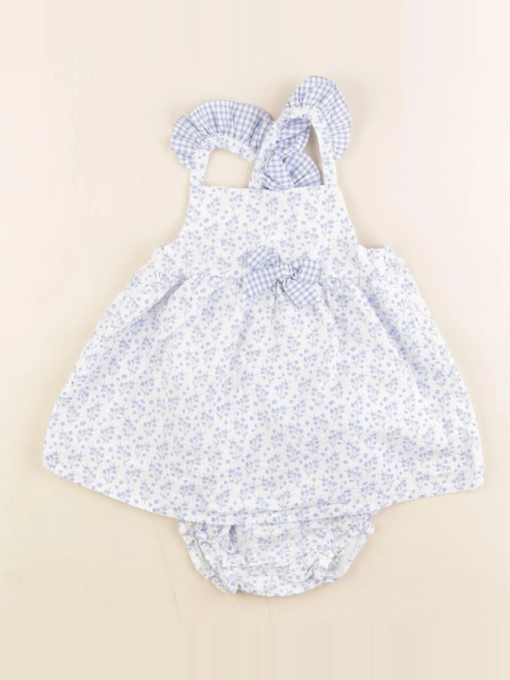 Lola Palacios - robe bleu - 12 mois