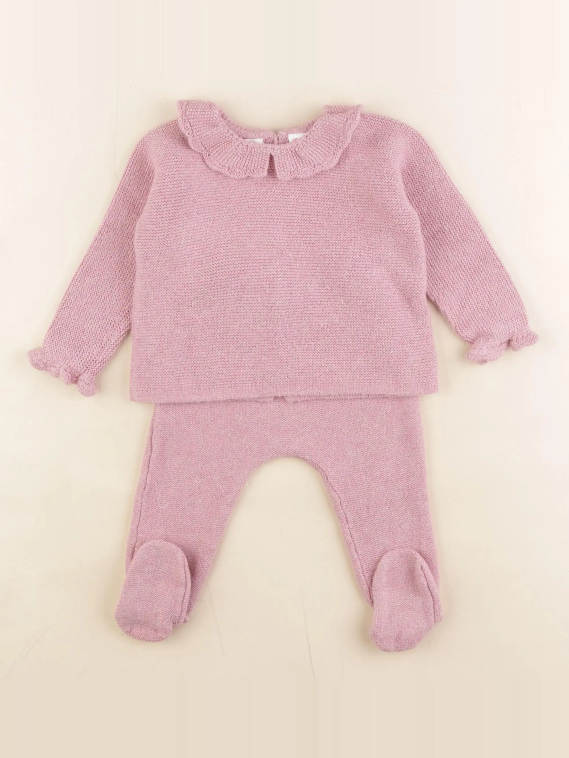 Zara - ensemble rose - 6/9 mois