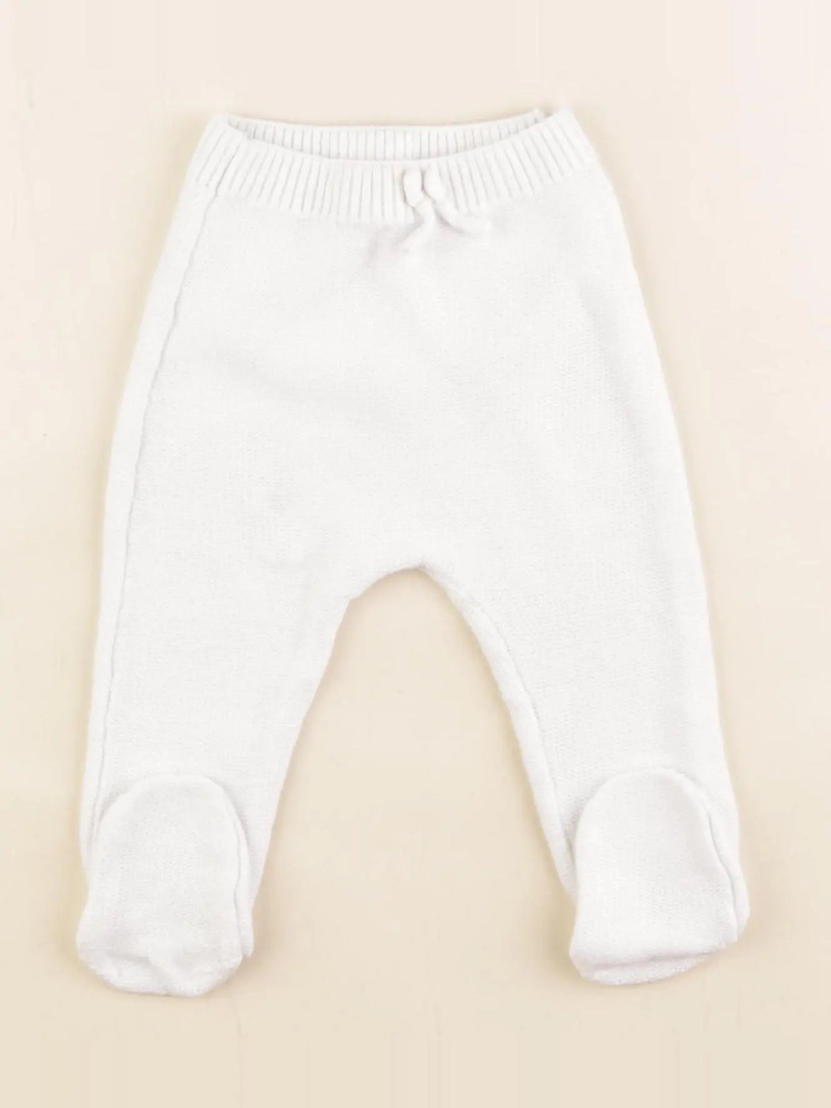 Zara - jegging blanc - 6/9 mois