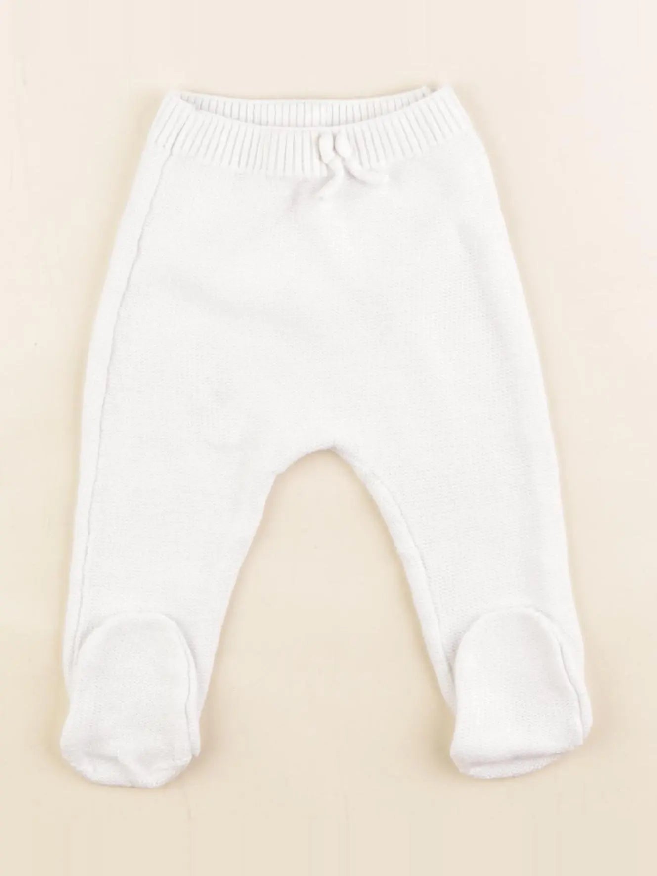 Zara - jegging blanc - 6/9 mois