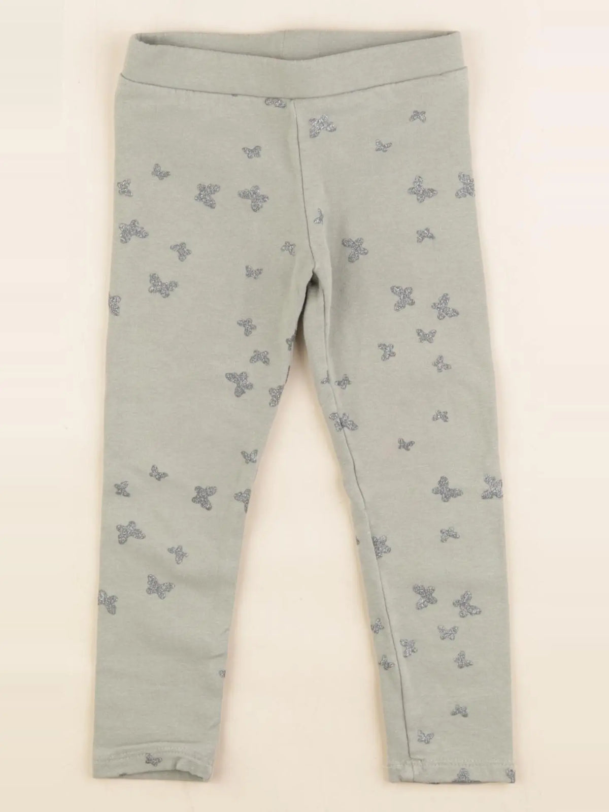 H&M - legging doublé vert - 18/24 mois