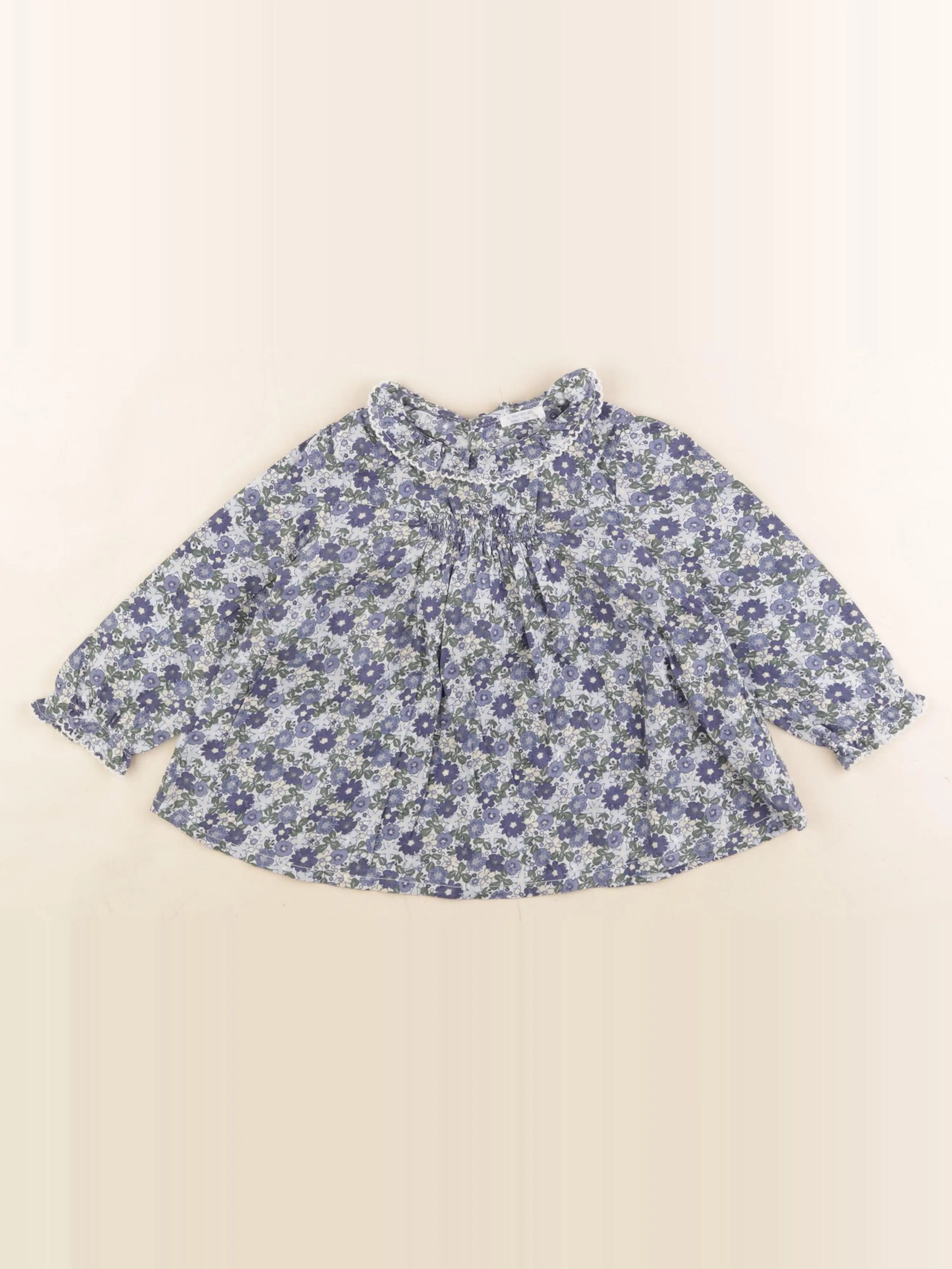 Boutchou - blouse bleu - 24 mois