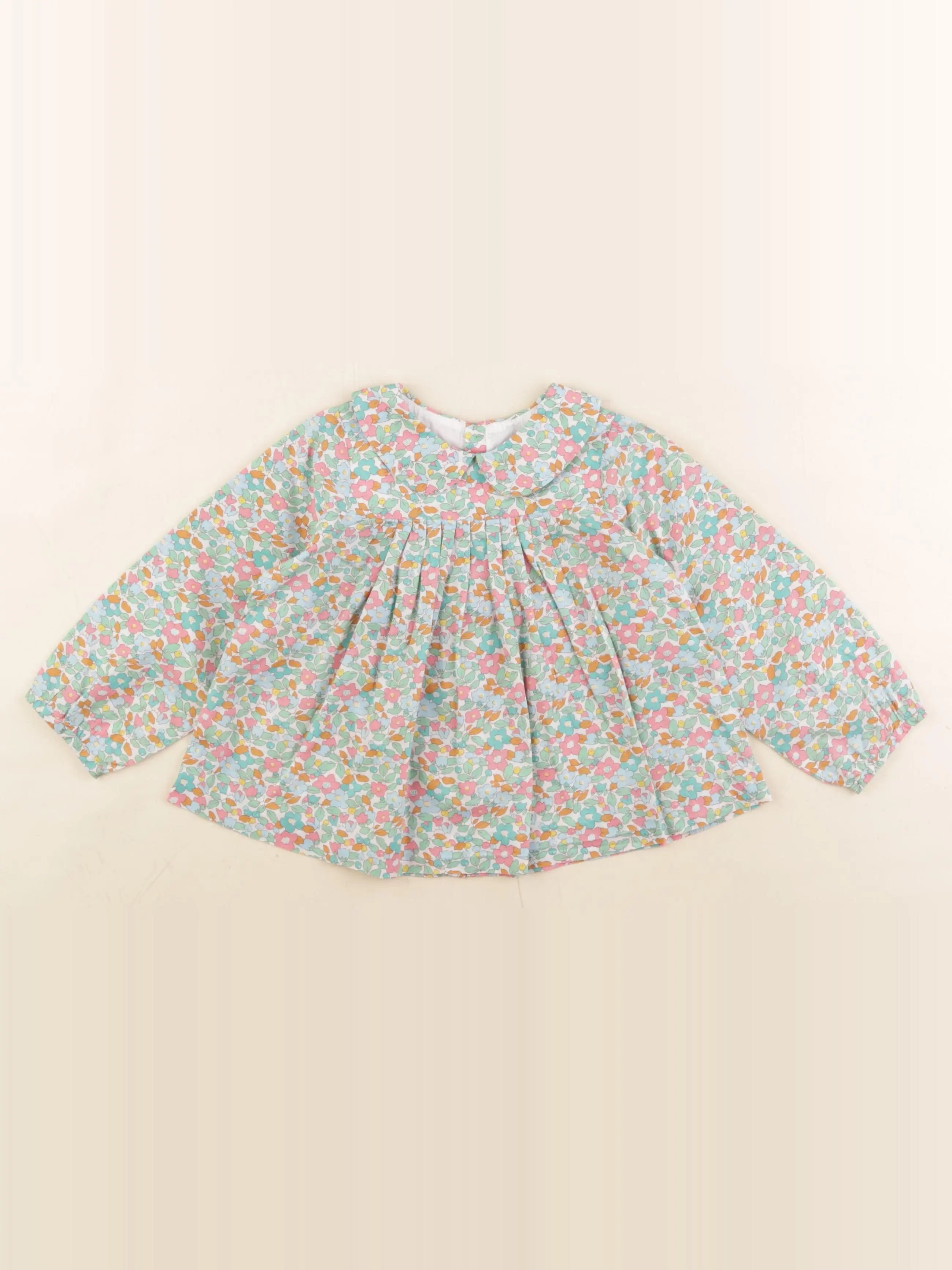 Jacadi - blouse liberty multicolore - 24 mois