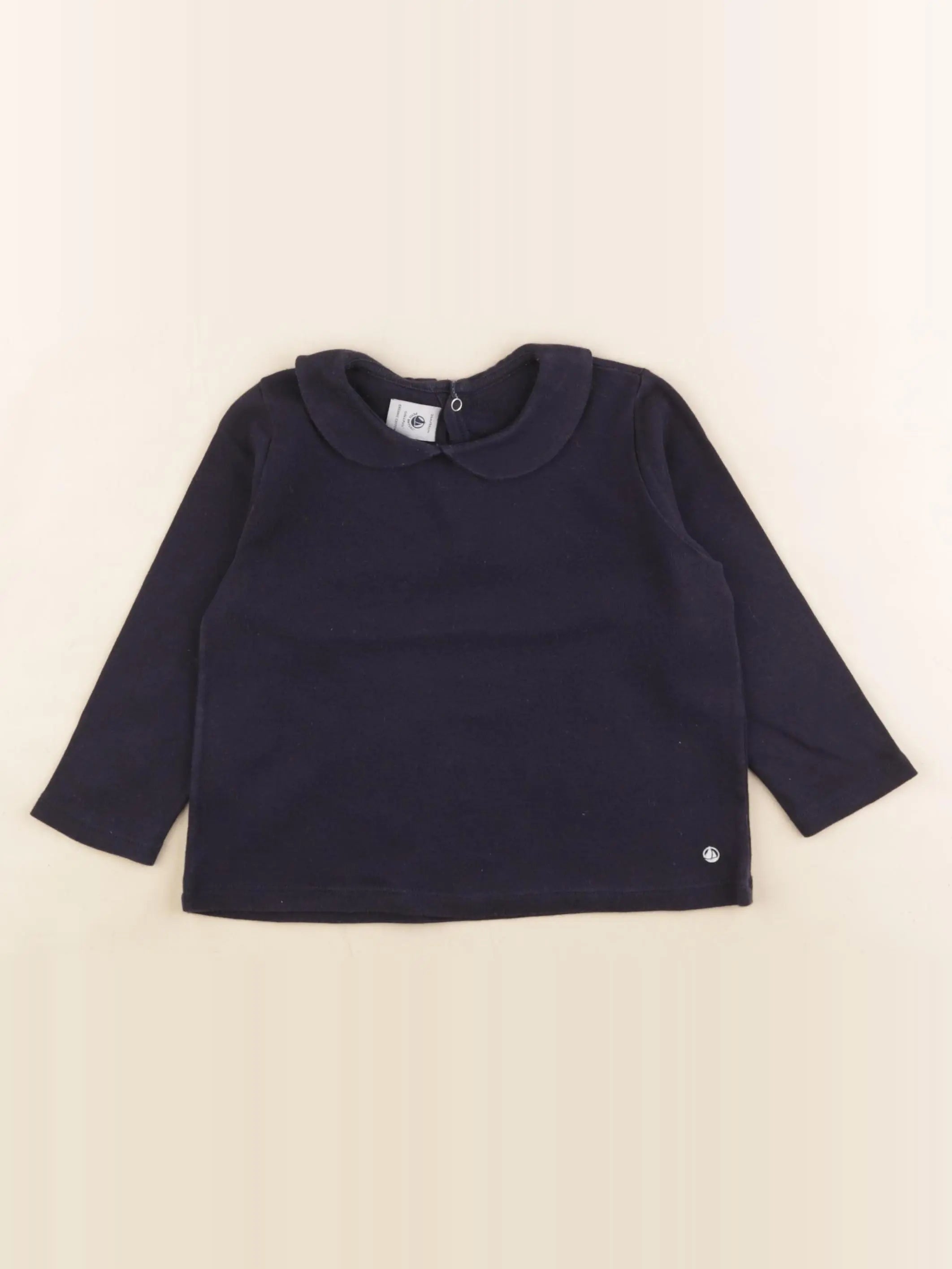 Petit Bateau - tee-shirt bleu - 24 mois