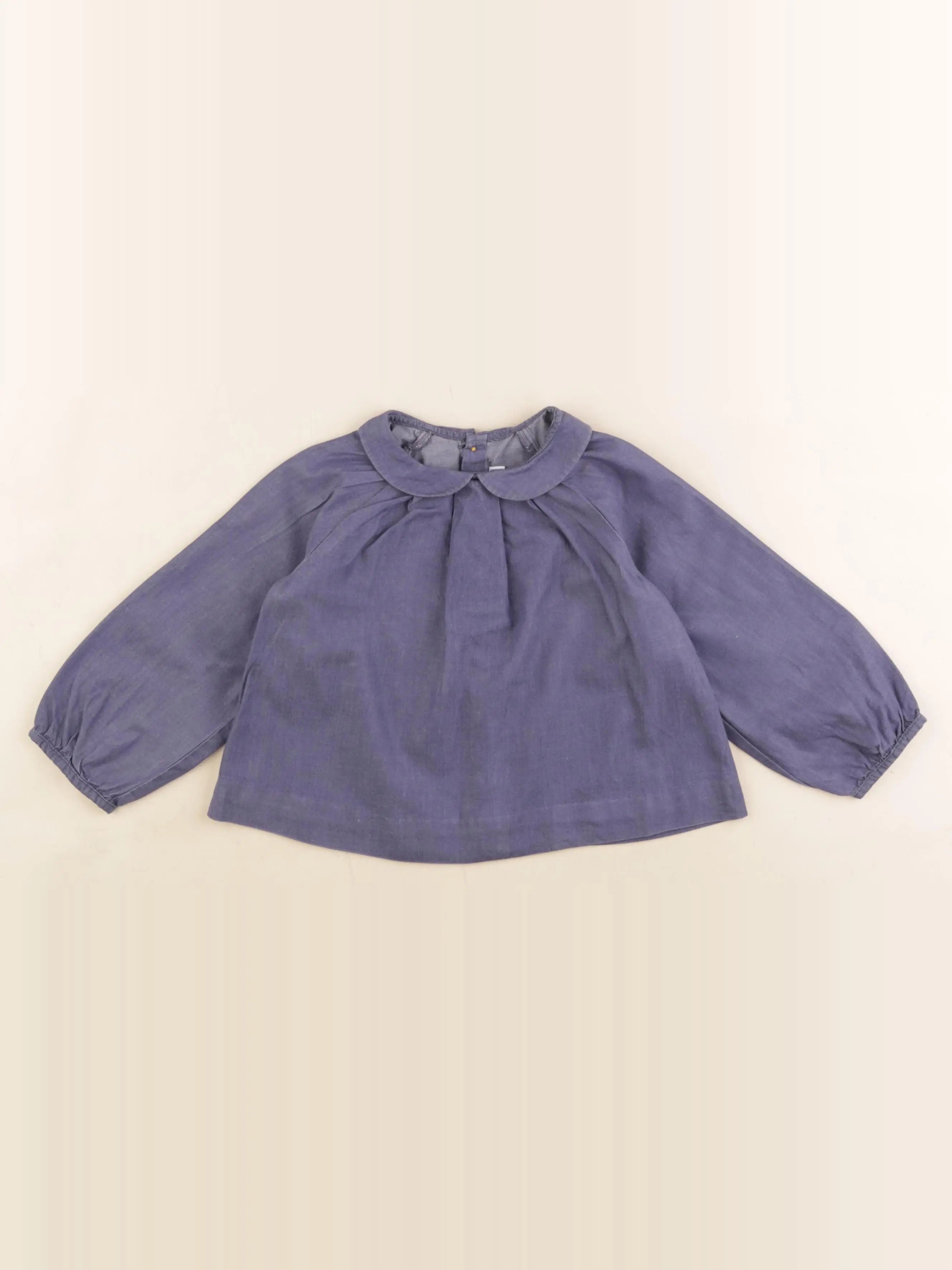 Jacadi - blouse bleu - 24 mois