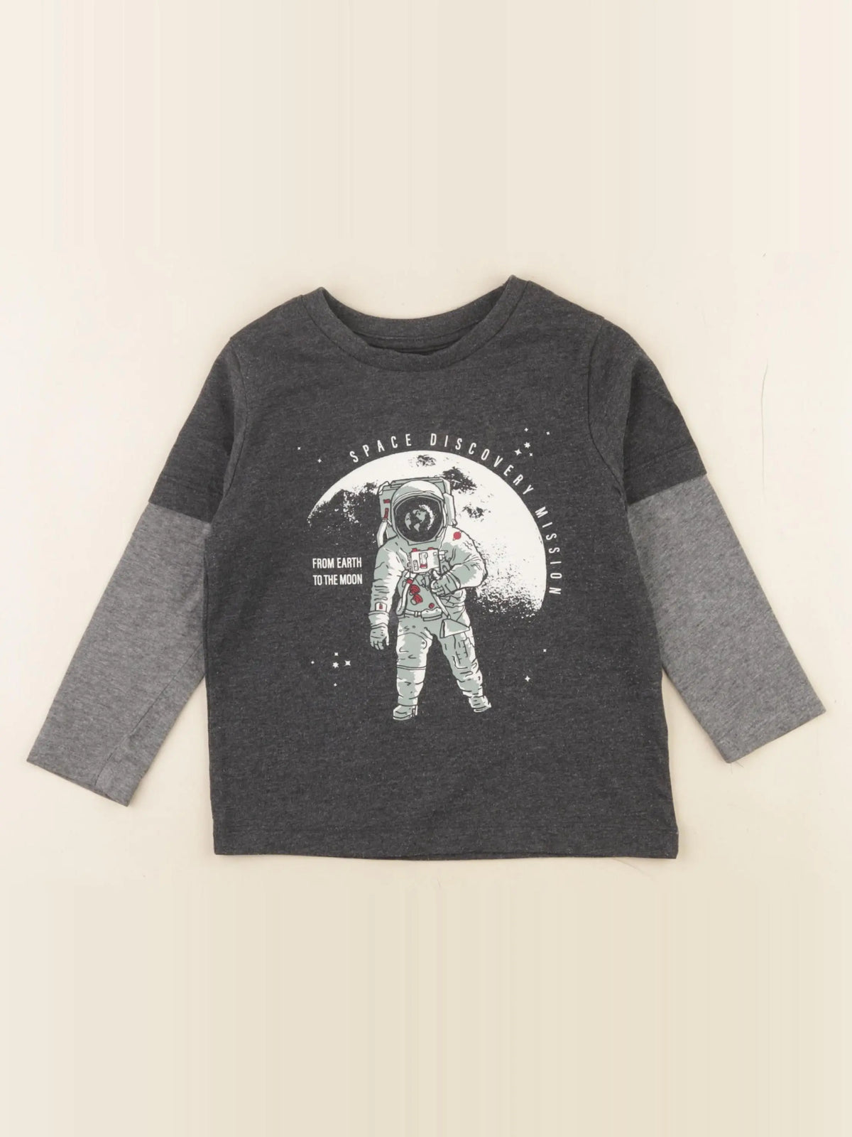 Vertbaudet - tee-shirt gris - 3 ans