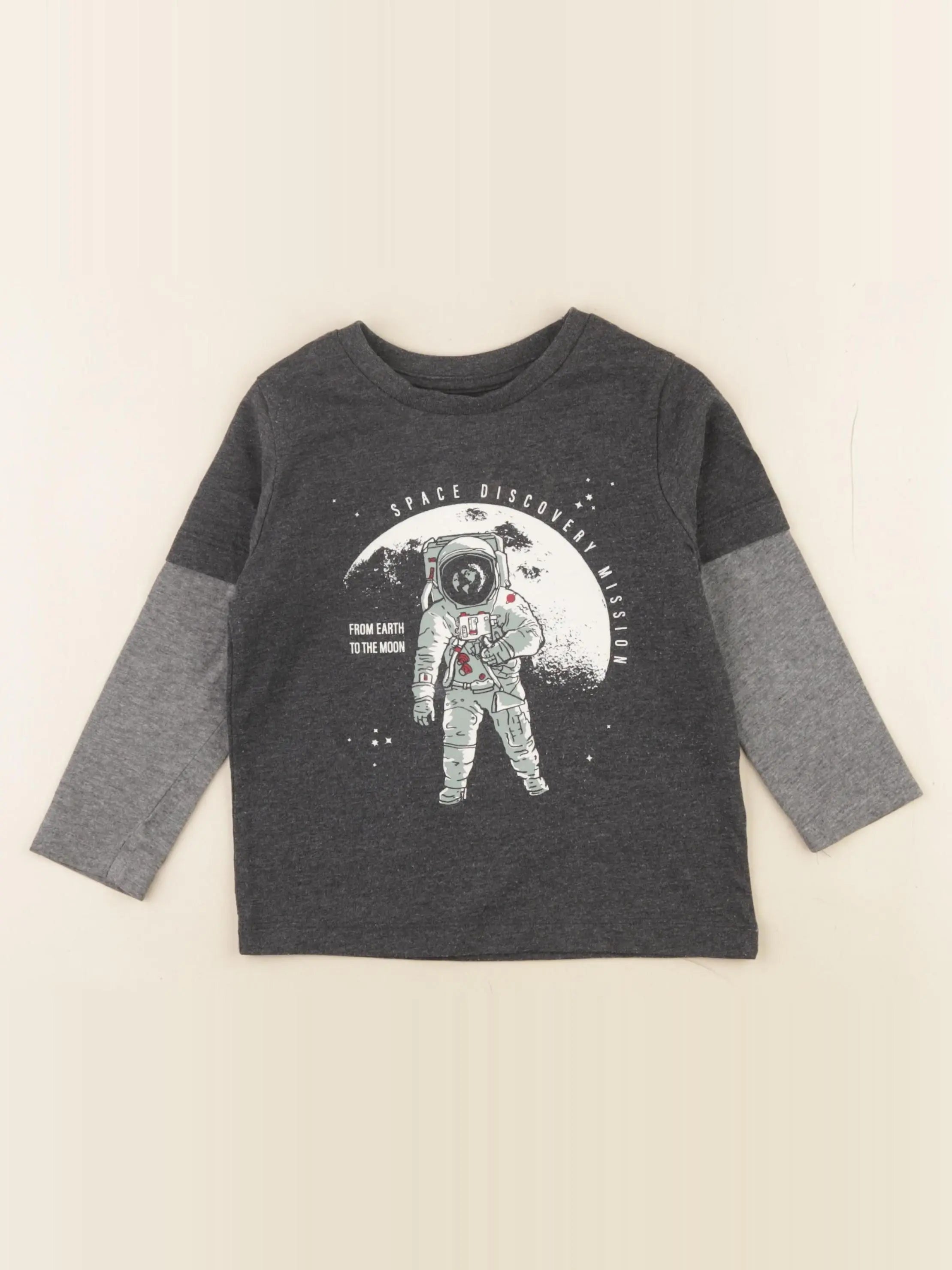 Vertbaudet - tee-shirt gris - 3 ans