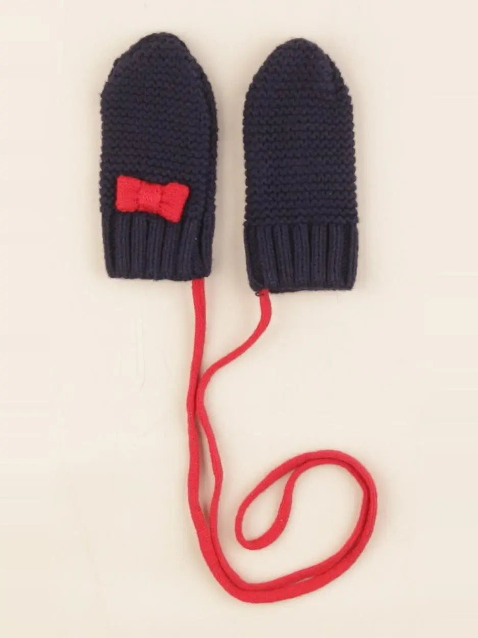 Jacadi - moufles bleu, rouge - 6/12 mois