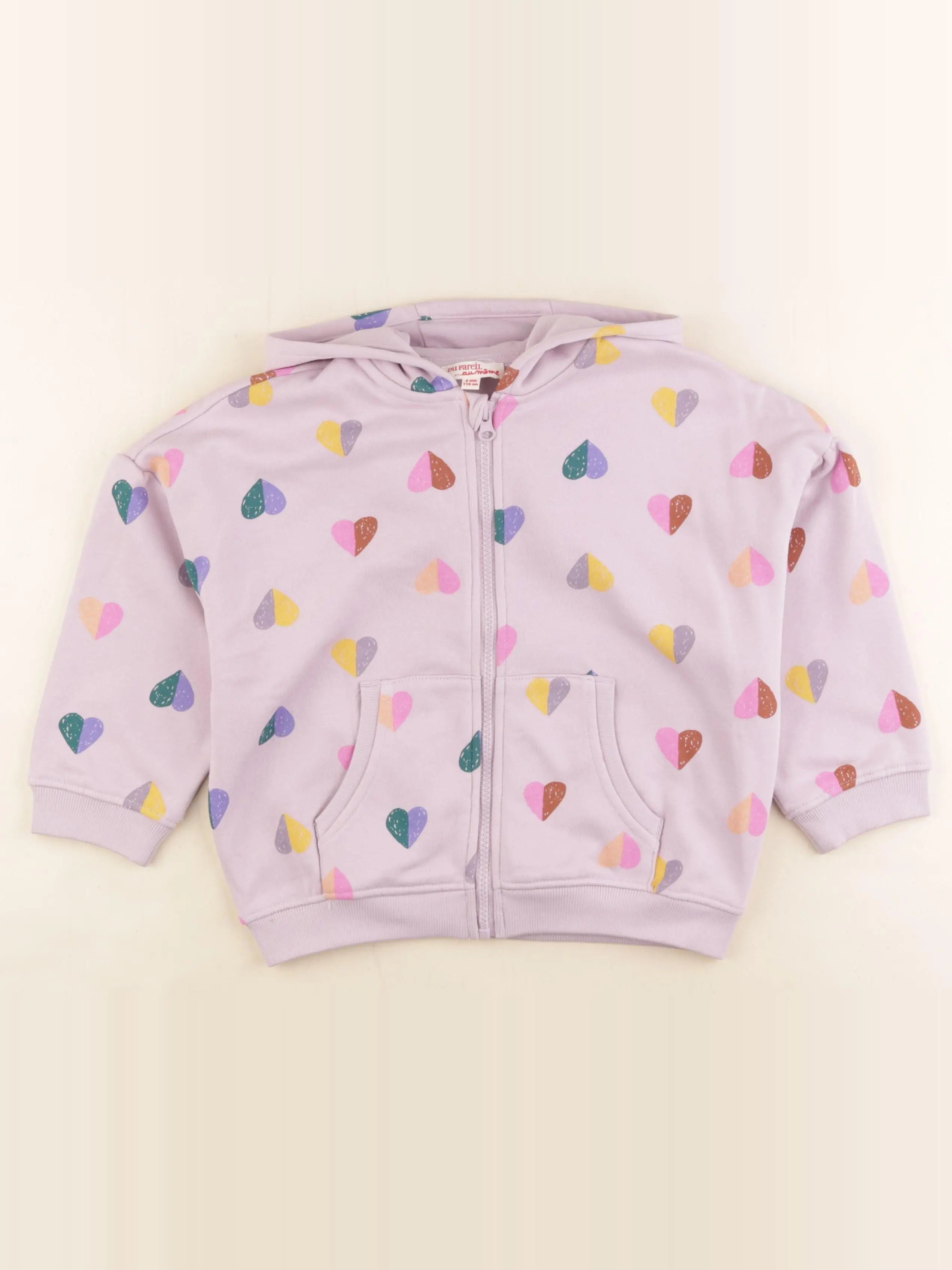 DPAM - sweat rose - 6 ans