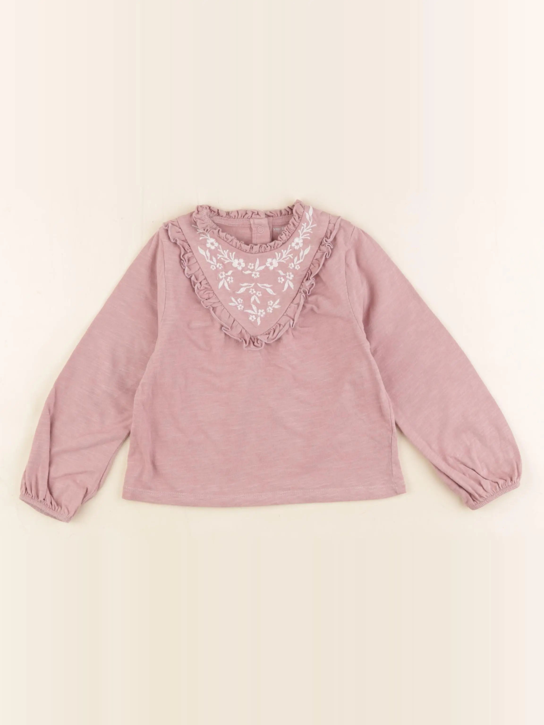 Vertbaudet - tee-shirt rose - 2 ans