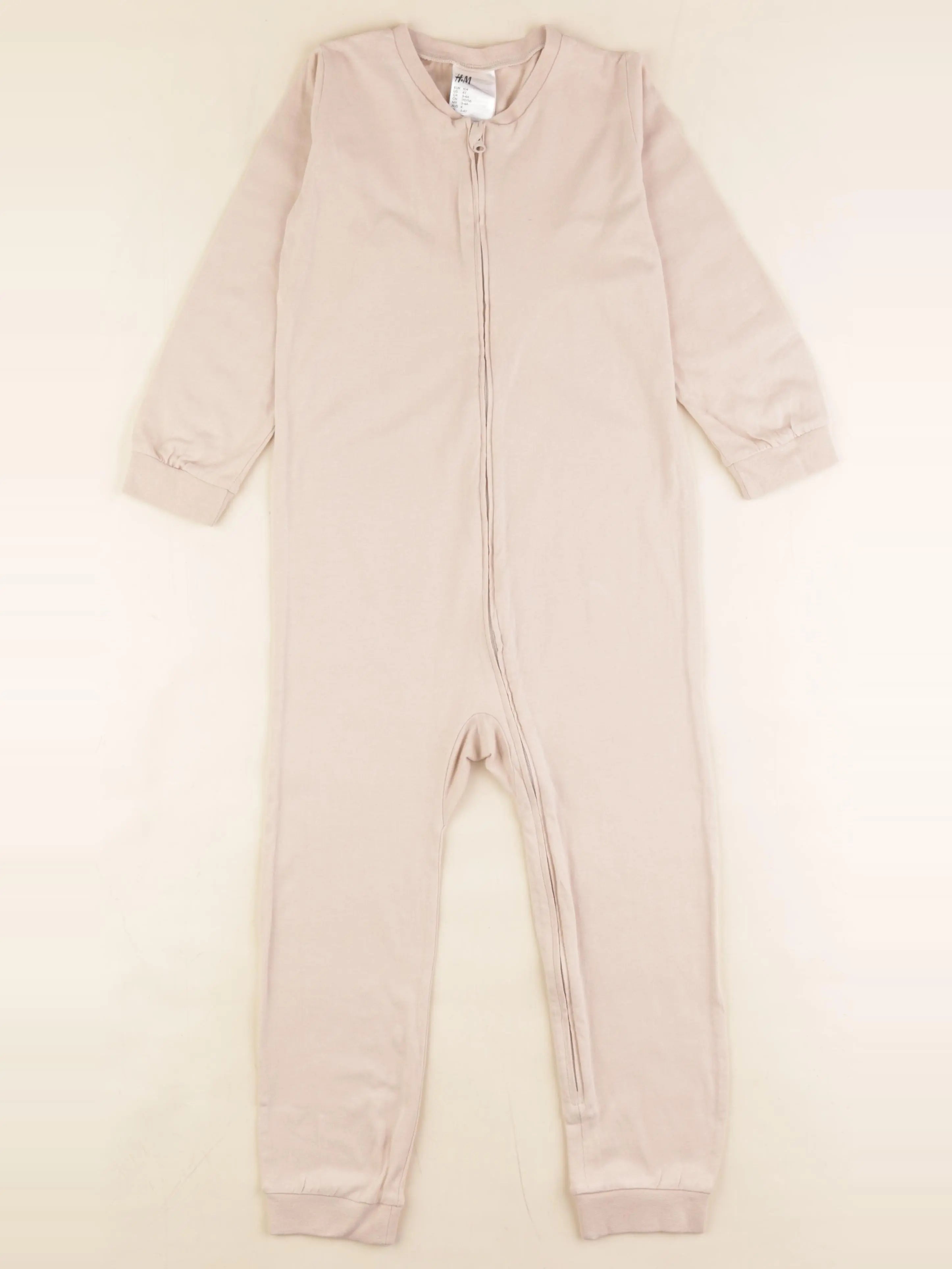 H&M - pyjama coton beige - 3/4 ans