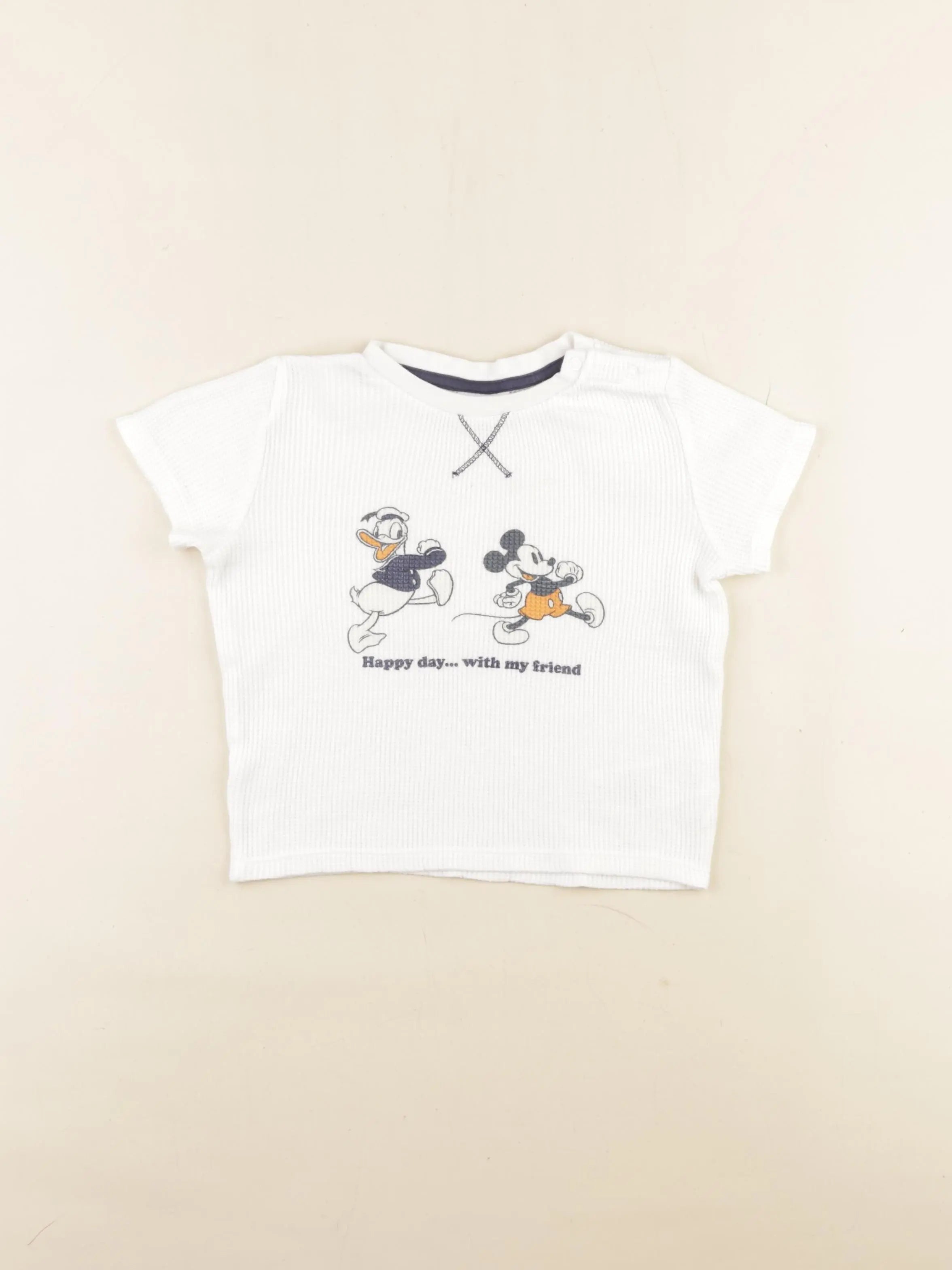 Vertbaudet - tee-shirt blanc - 2 ans
