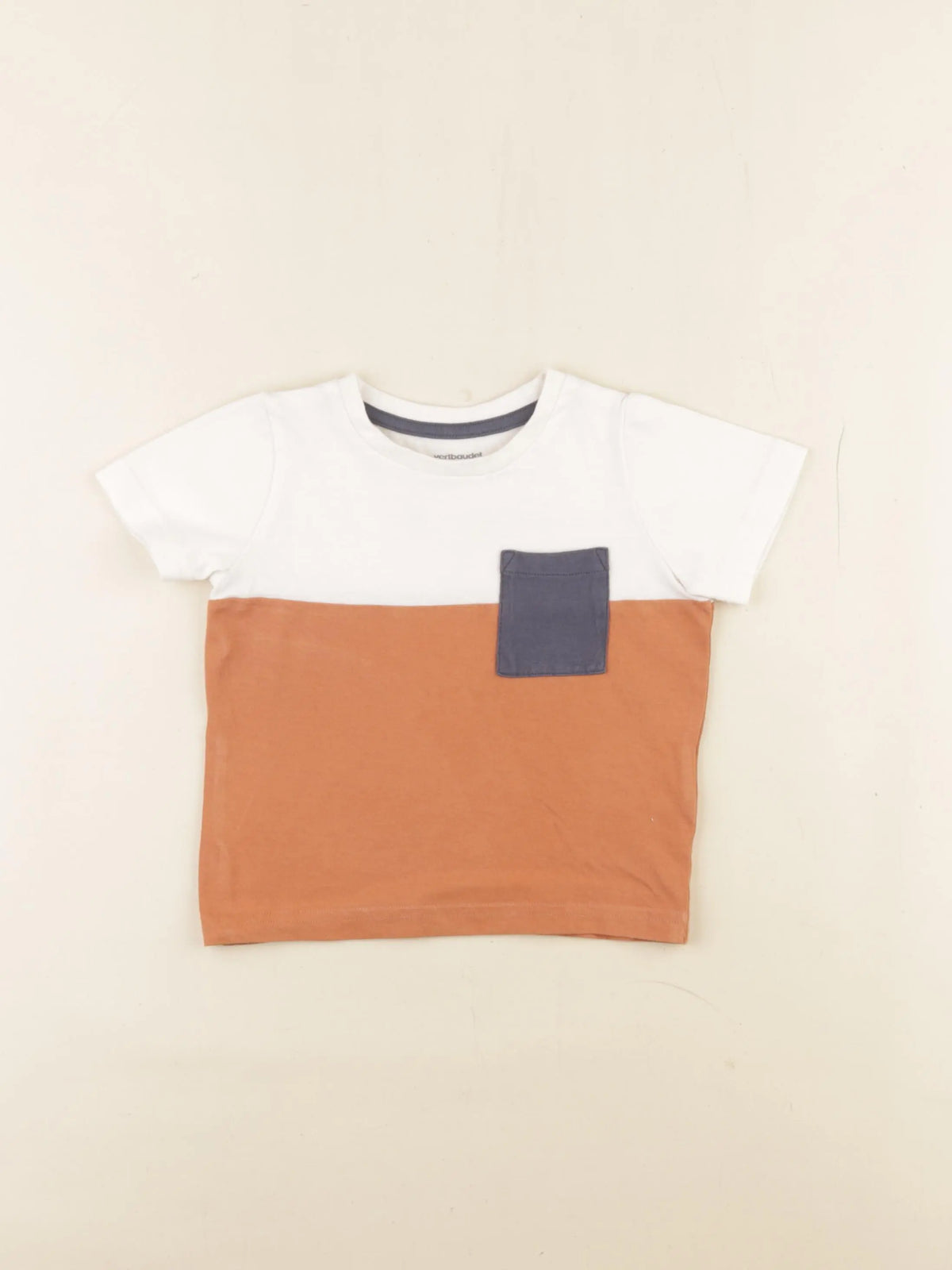 Vertbaudet - tee-shirt marron - 2 ans