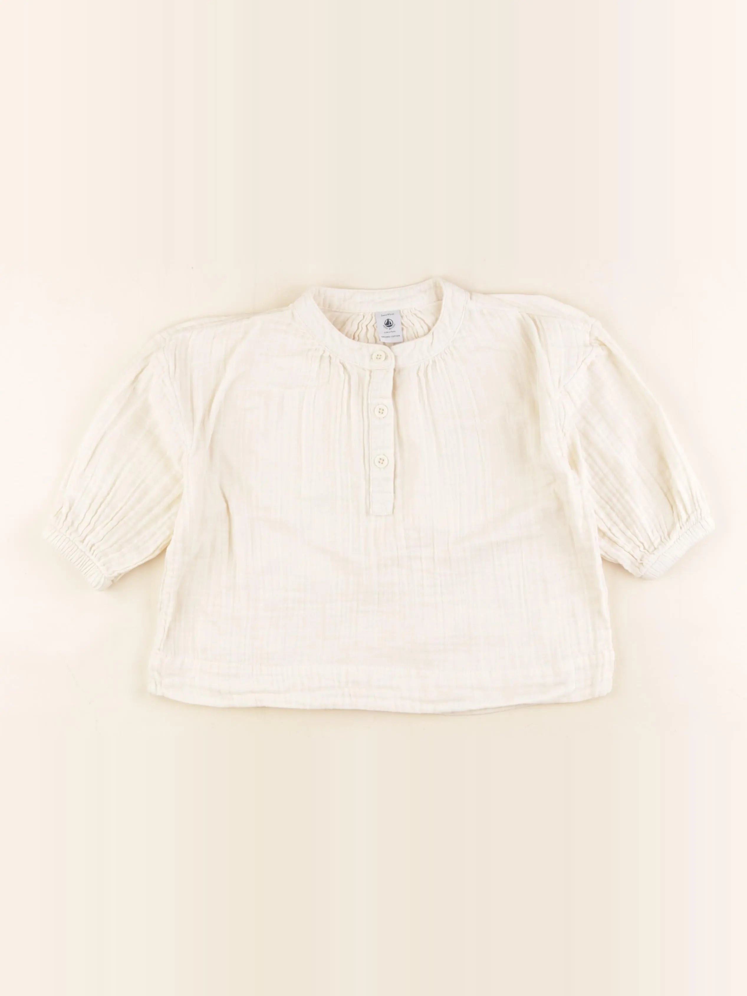 Petit Bateau - blouse beige - 3 ans