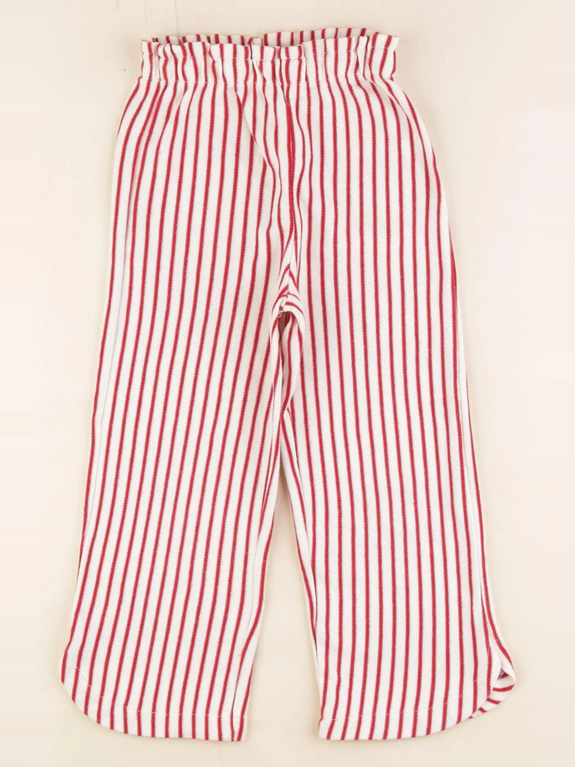 Zara - pantalon beige, rouge - 5 ans