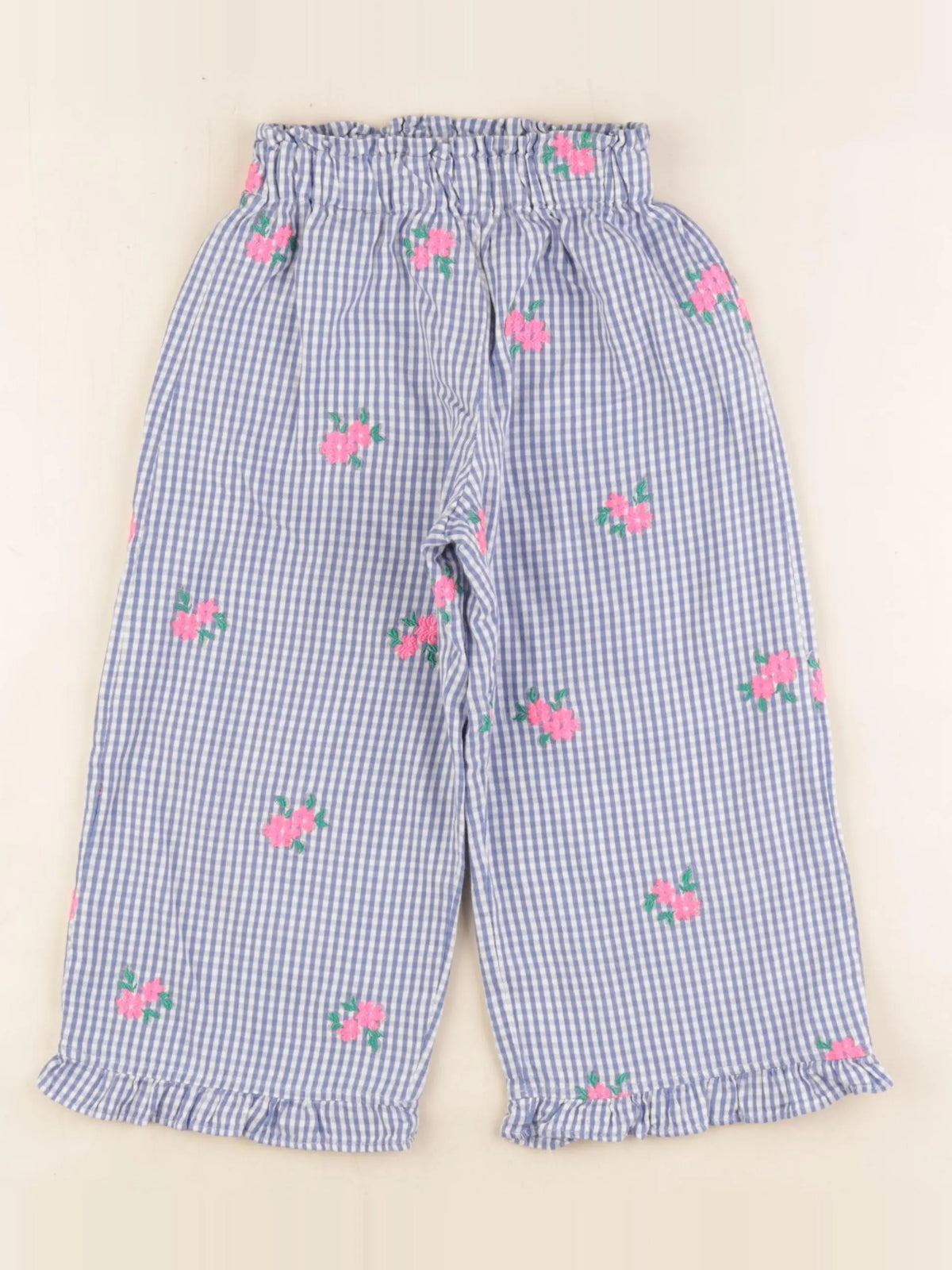 Zara - pantalon blanc, bleu, rose - 5 ans
