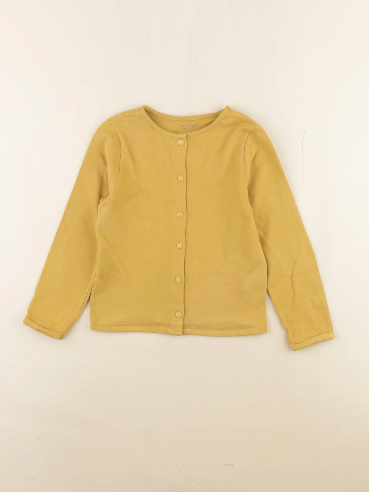 Vertbaudet - sweat jaune - 6 ans
