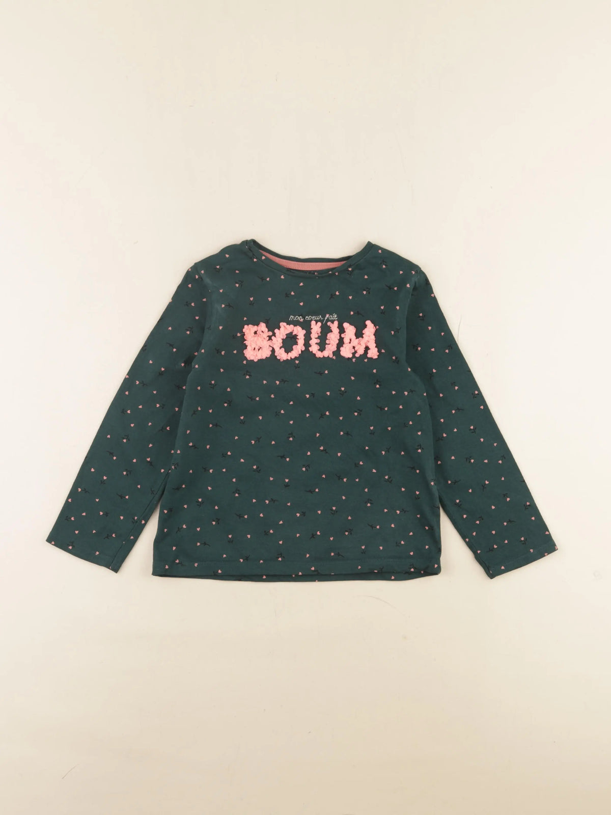 Vertbaudet - tee-shirt vert - 6 ans