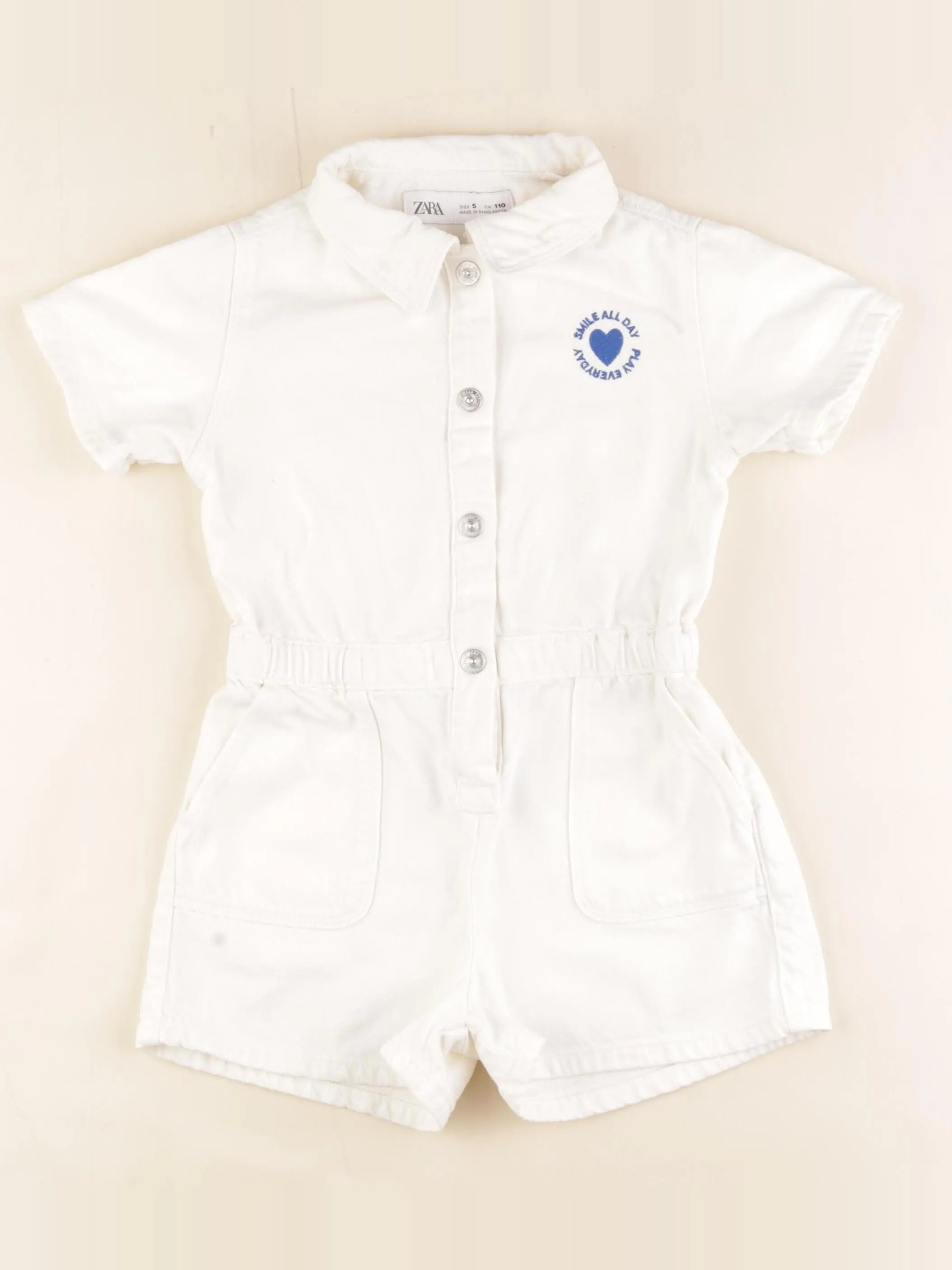 Zara - combinaison blanc - 5 ans