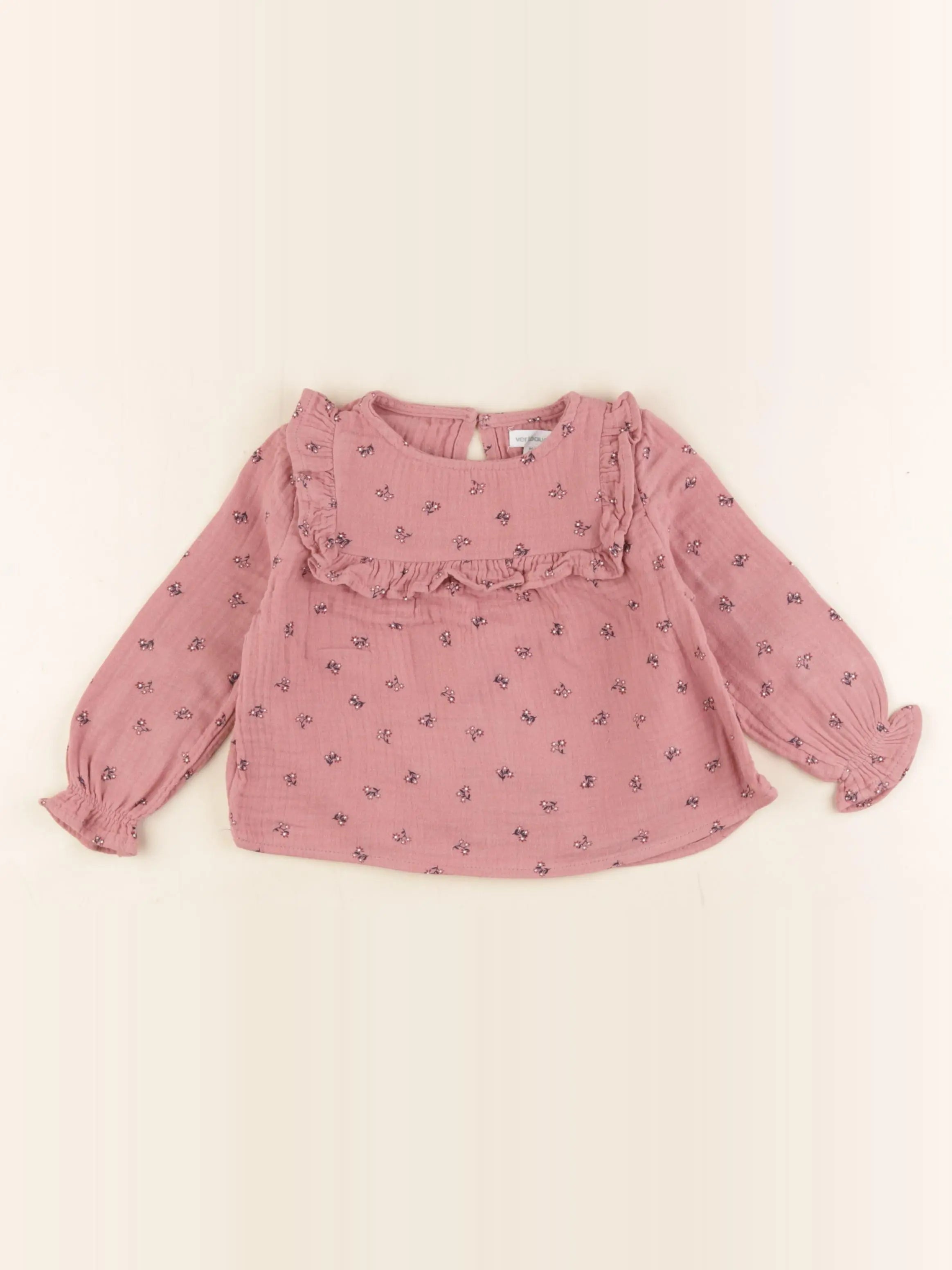 Vertbaudet - blouse rose - 2 ans