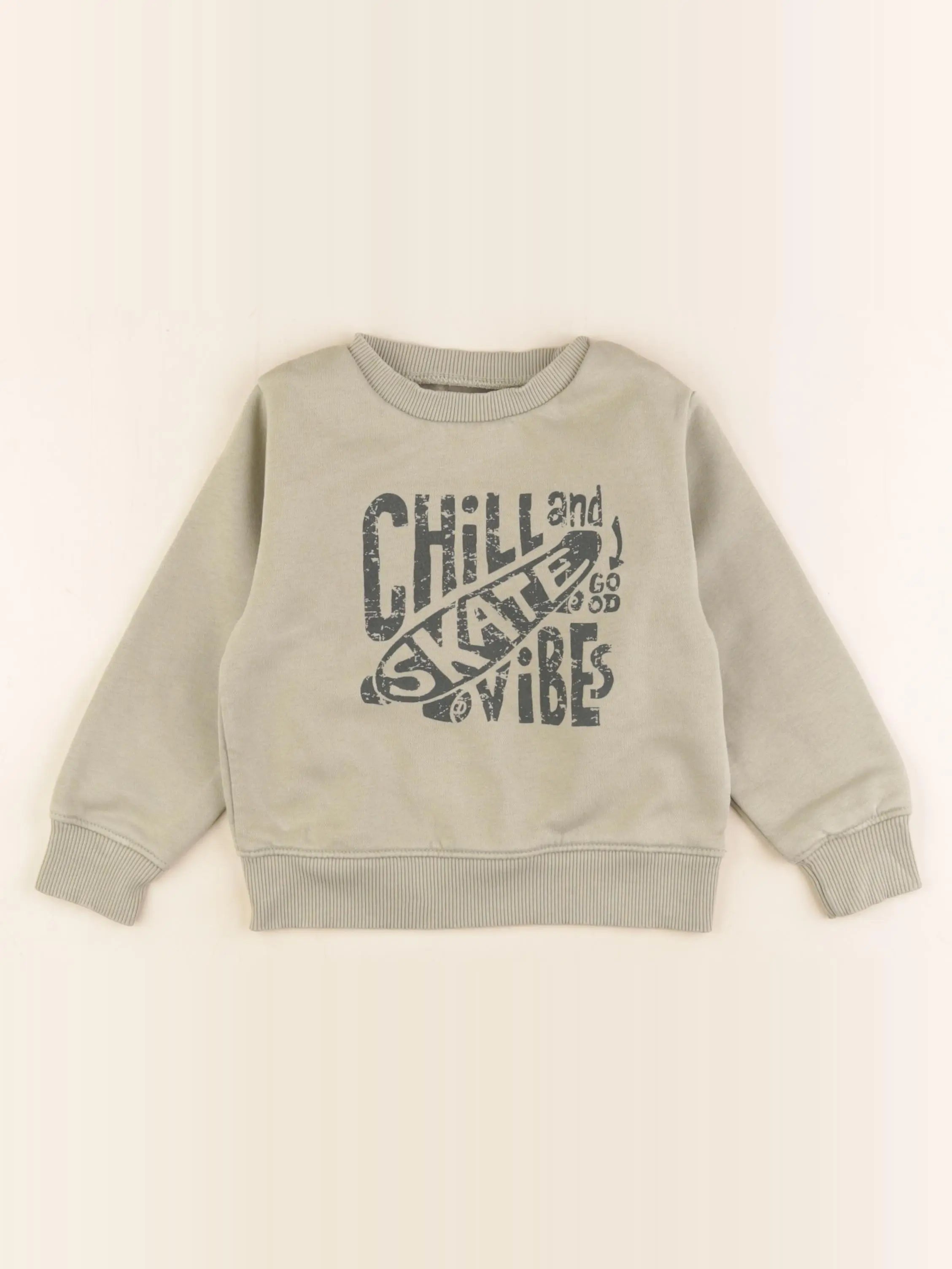 Vertbaudet - sweat marron - 4 ans